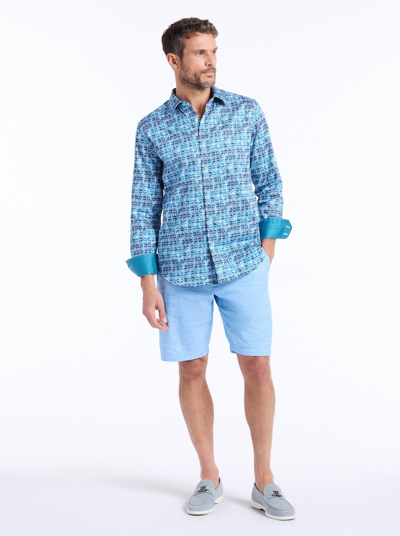WESTMORELAND LONG SLEEVE BUTTON DOWN SHIRT