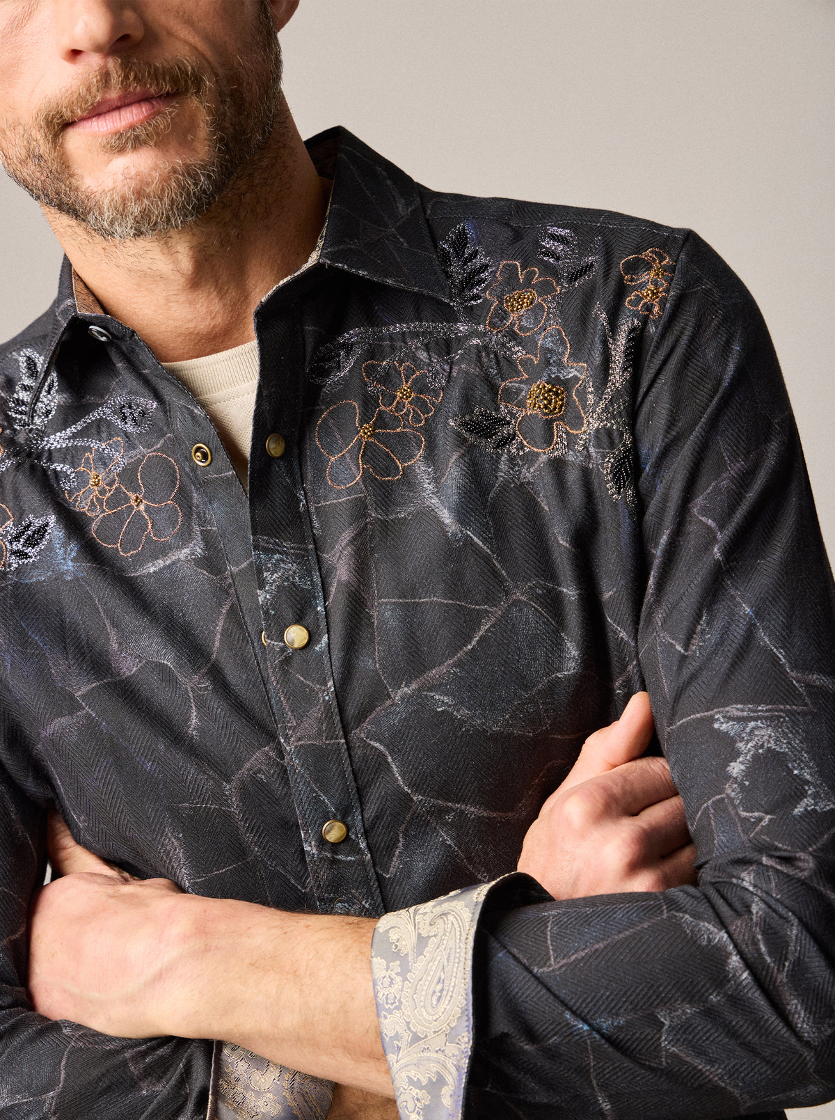 FARADAY LONG SLEEVE BUTTON DOWN SHIRT