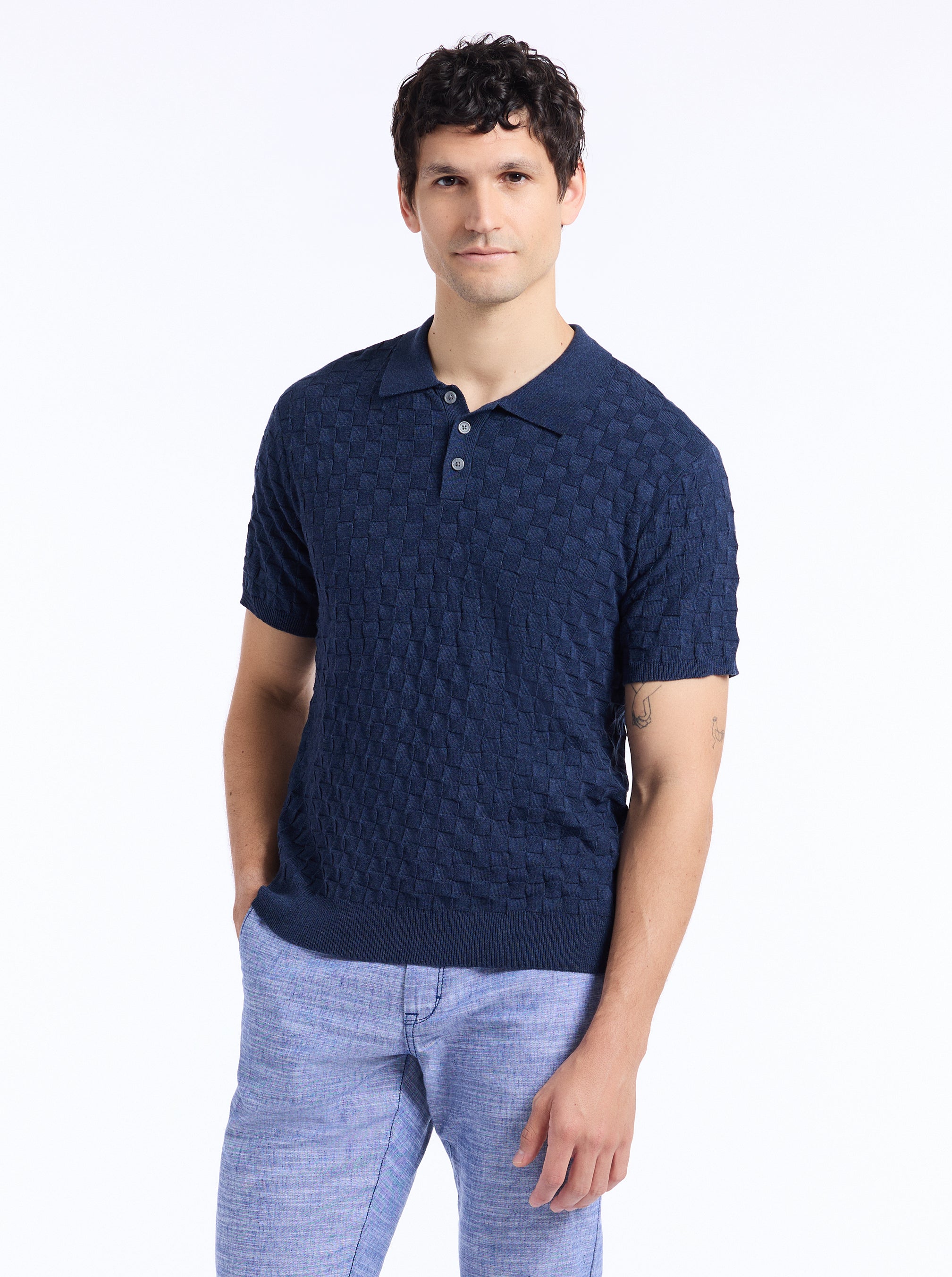 HAMPSON SHORT SLEEVE SWEATER