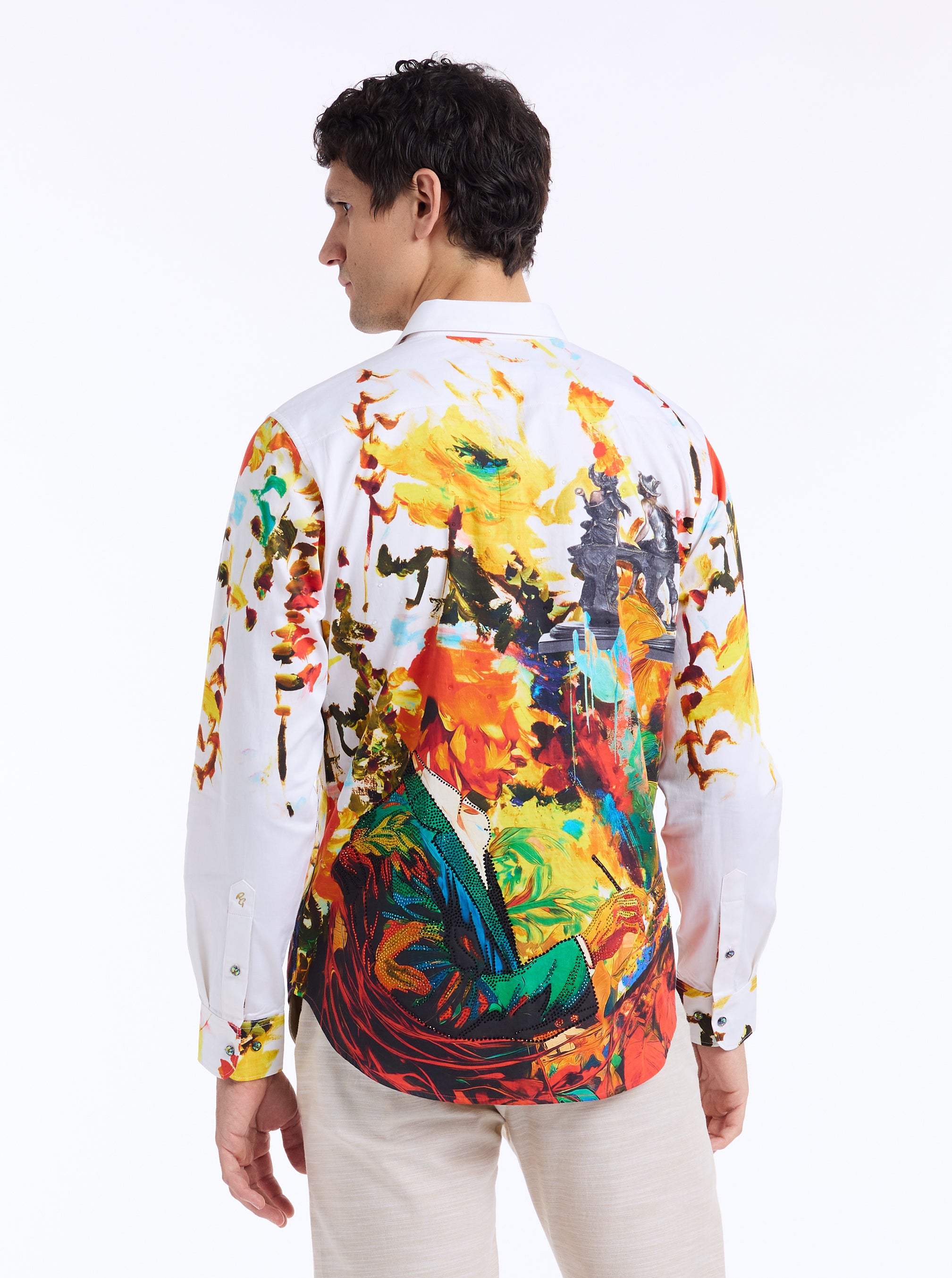LIMITED EDITION PALETTE ROYAL LONG SLEEVE BUTTON DOWN SHIRT