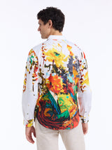 LIMITED EDITION PALETTE ROYAL LONG SLEEVE BUTTON DOWN SHIRT