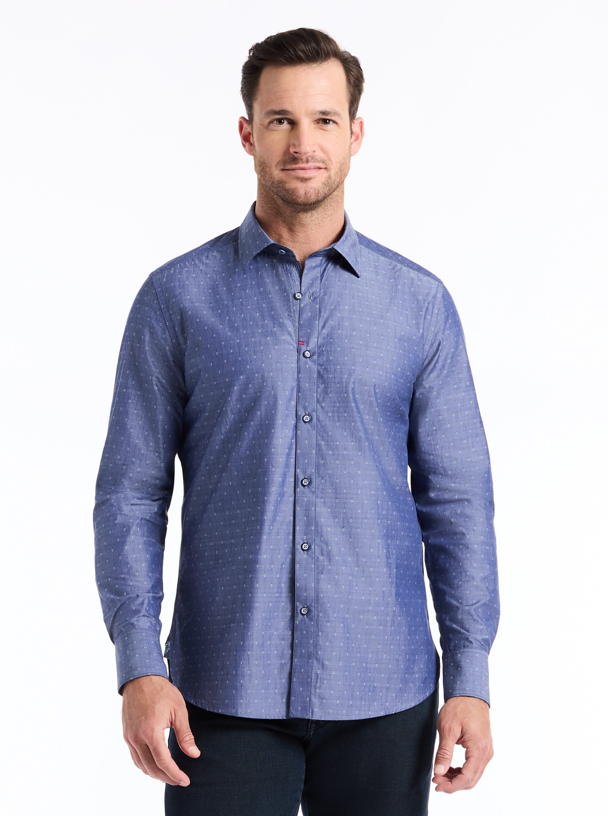 BOND LONG SLEEVE BUTTON DOWN SHIRT