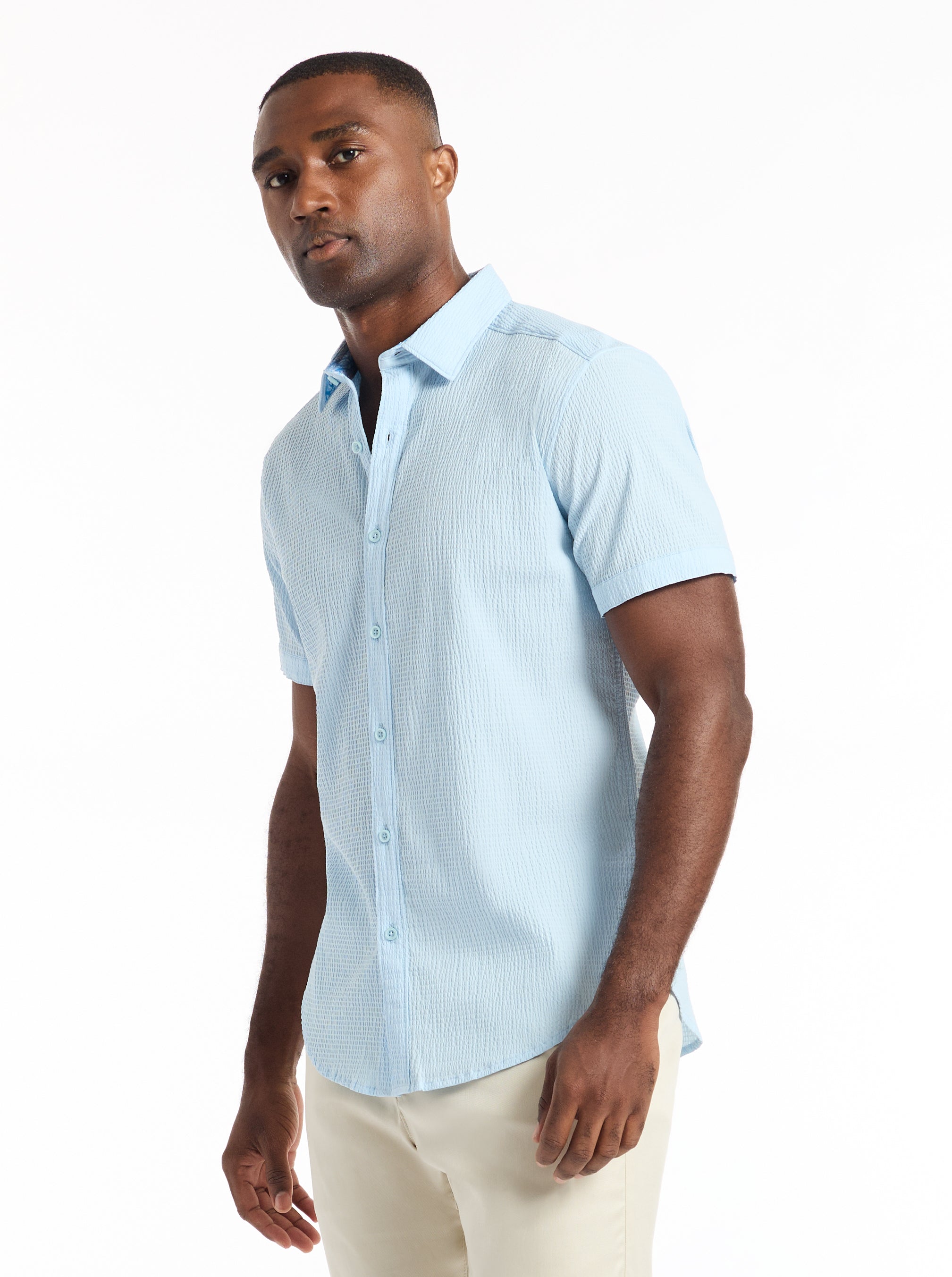 HARBOR SHORT SLEEVE BUTTON DOWN SHIRT
