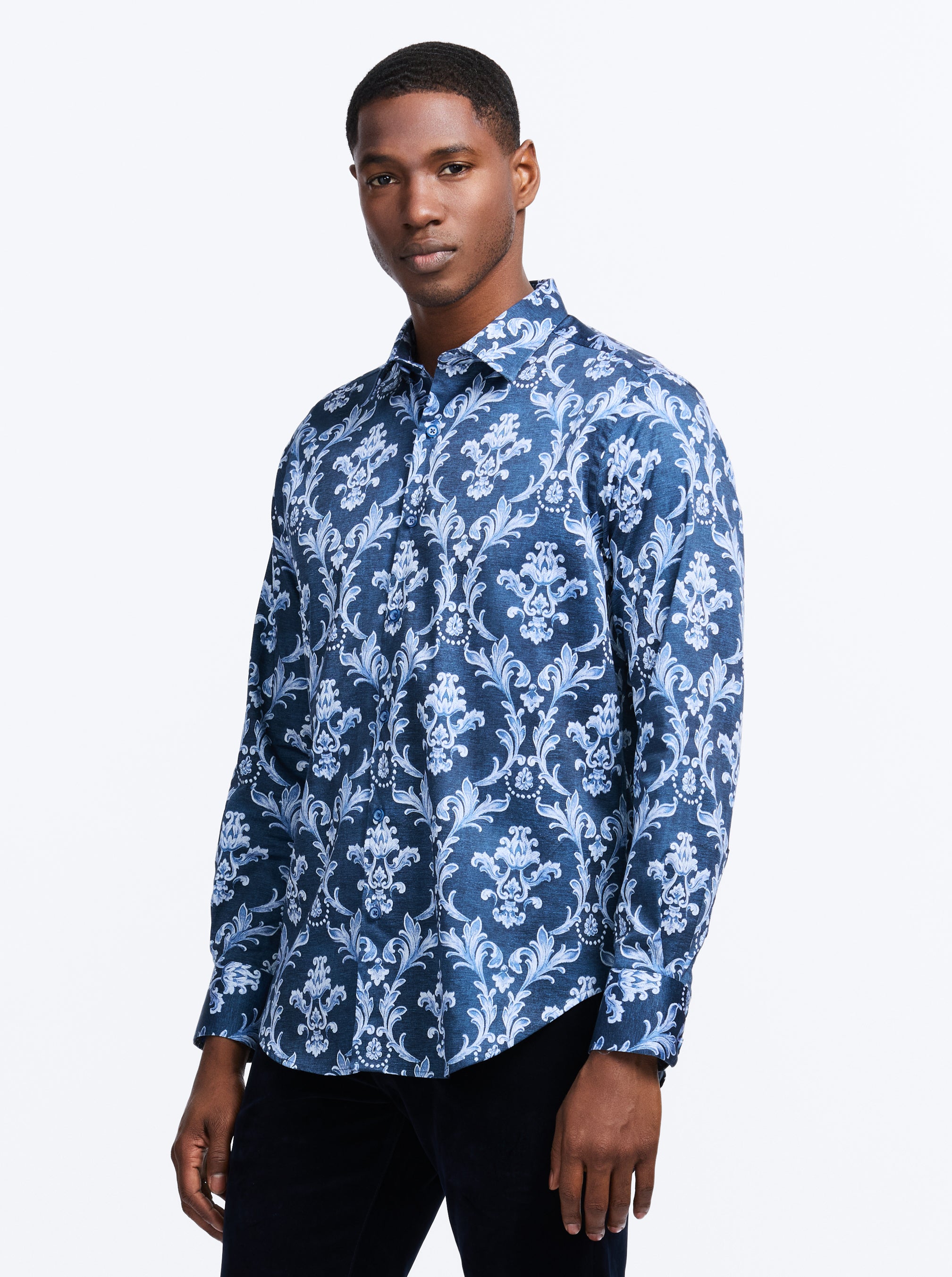 NEVILLE LONG SLEEVE BUTTON DOWN SHIRT BIG