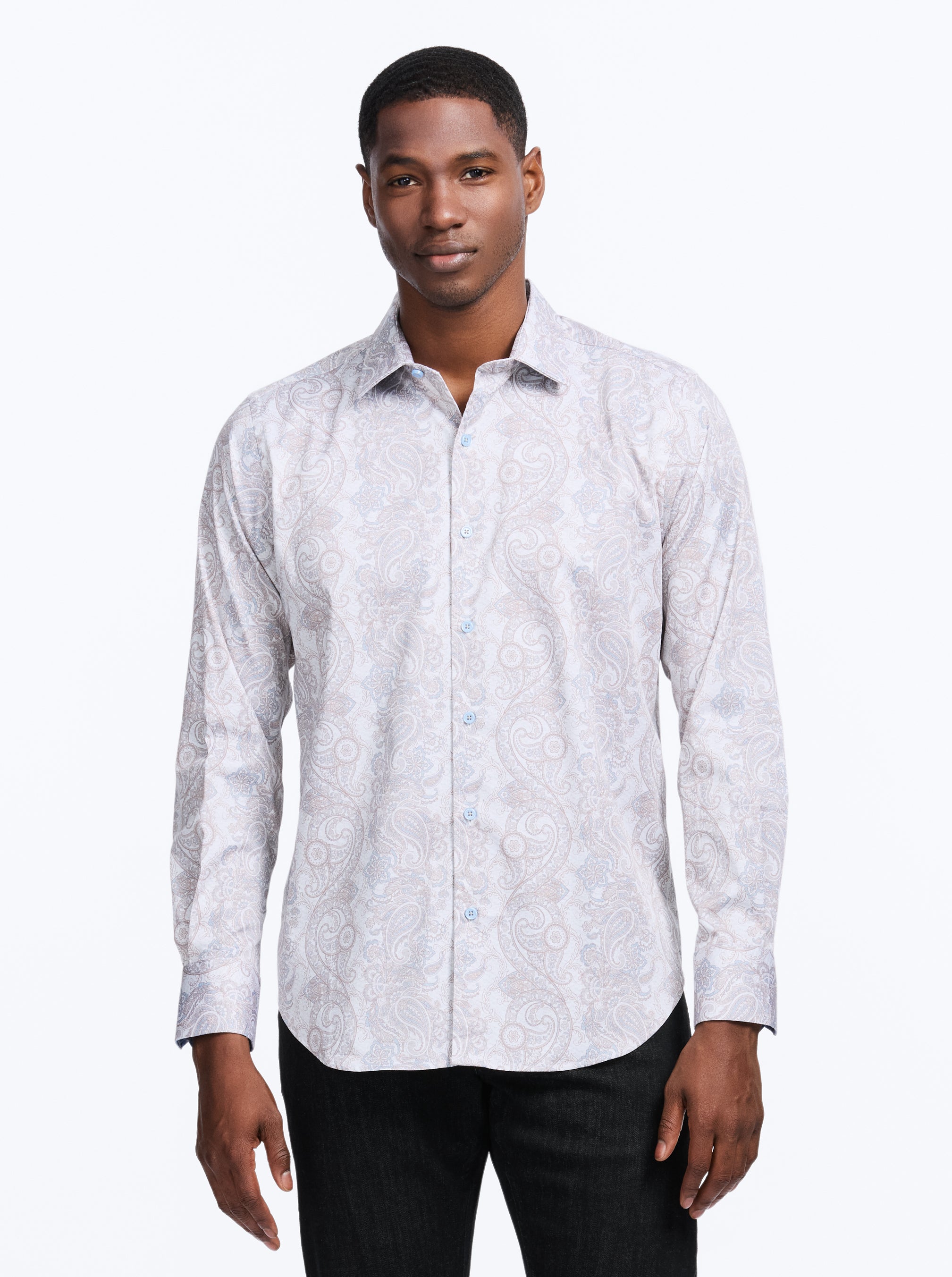 AUBERRY LONG SLEEVE BUTTON DOWN SHIRT