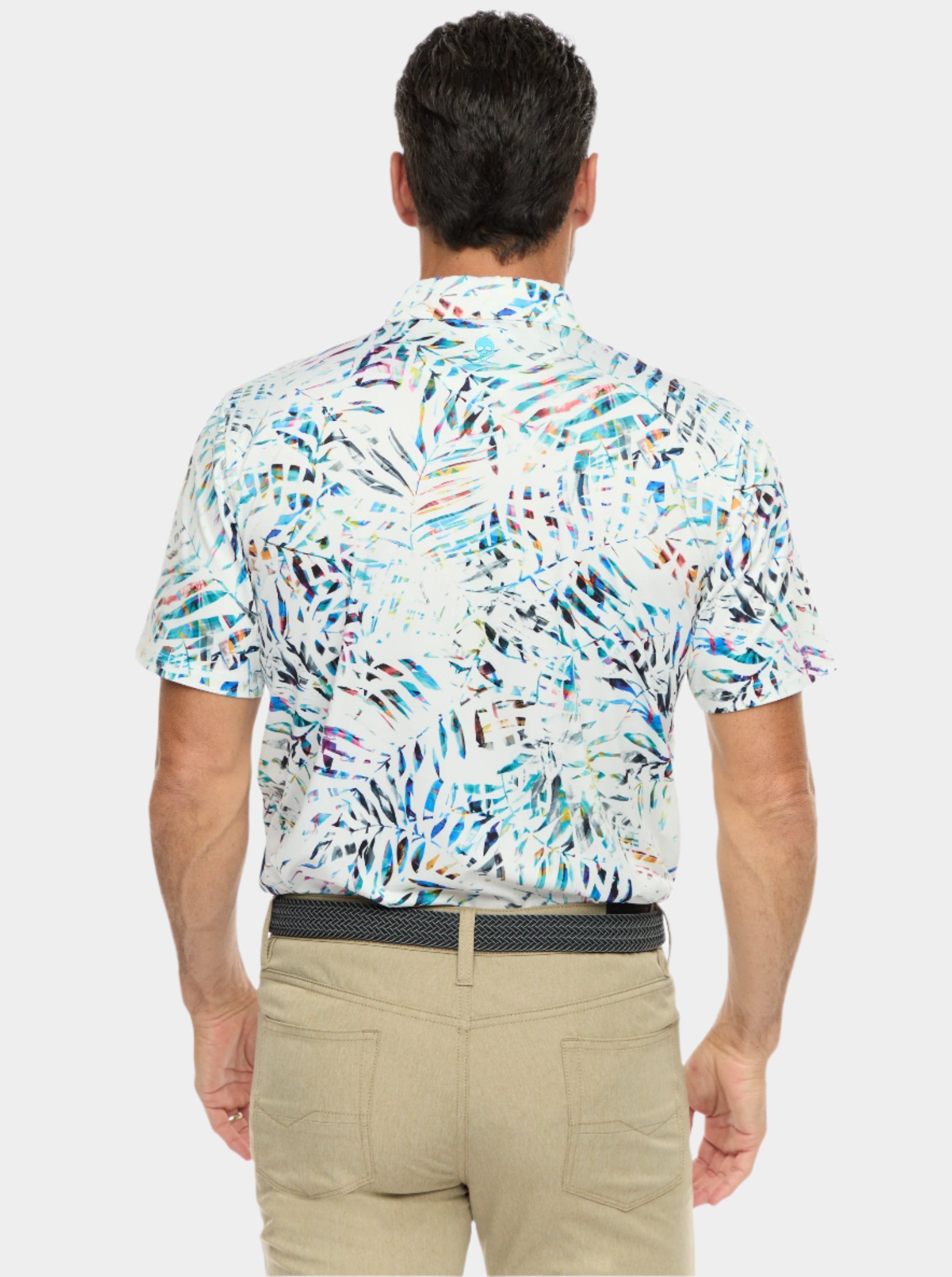 ISLAND PALM SHORT SLEEVE POLO