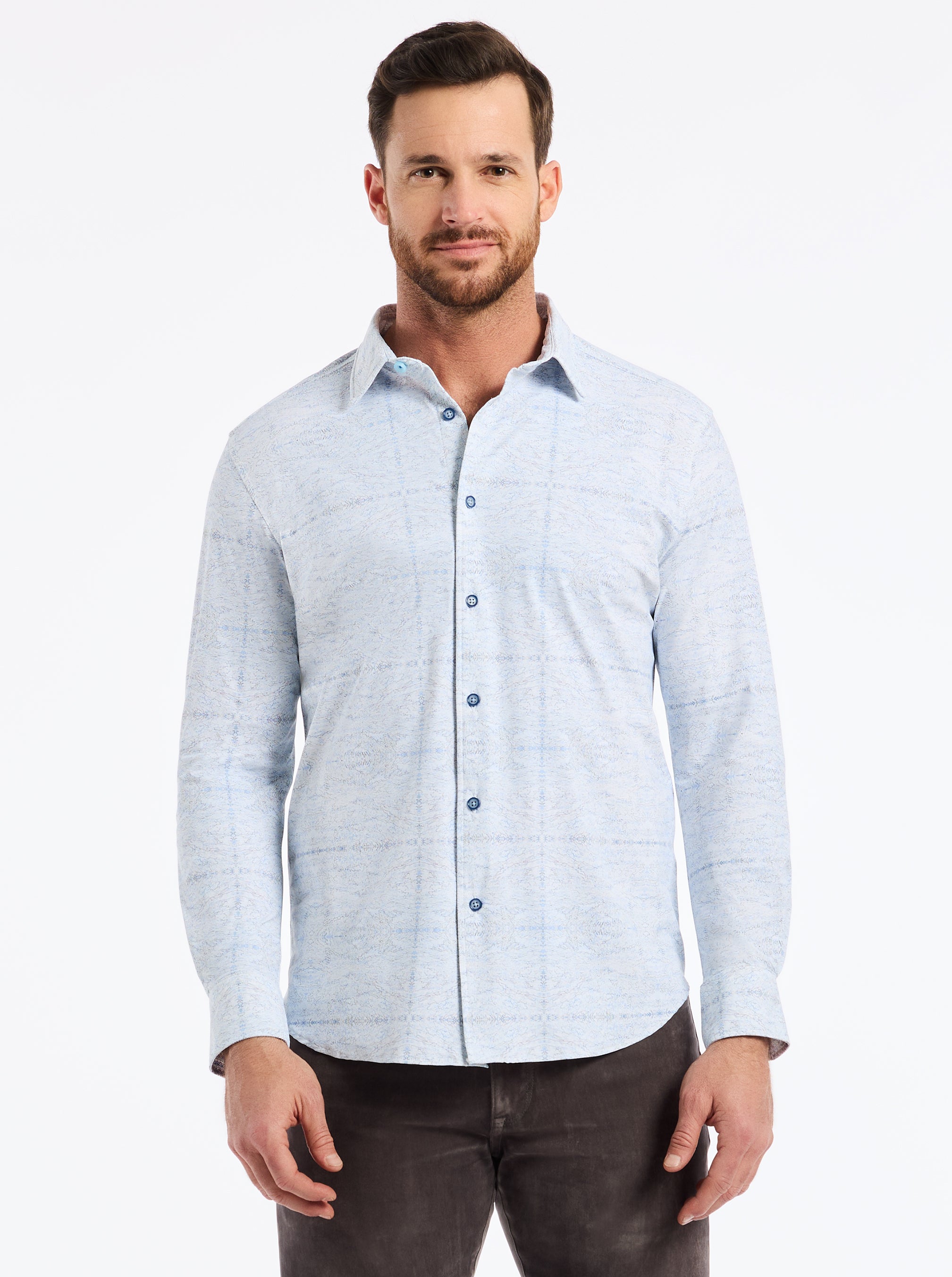 IRVING LONG SLEEVE BUTTON DOWN SHIRT