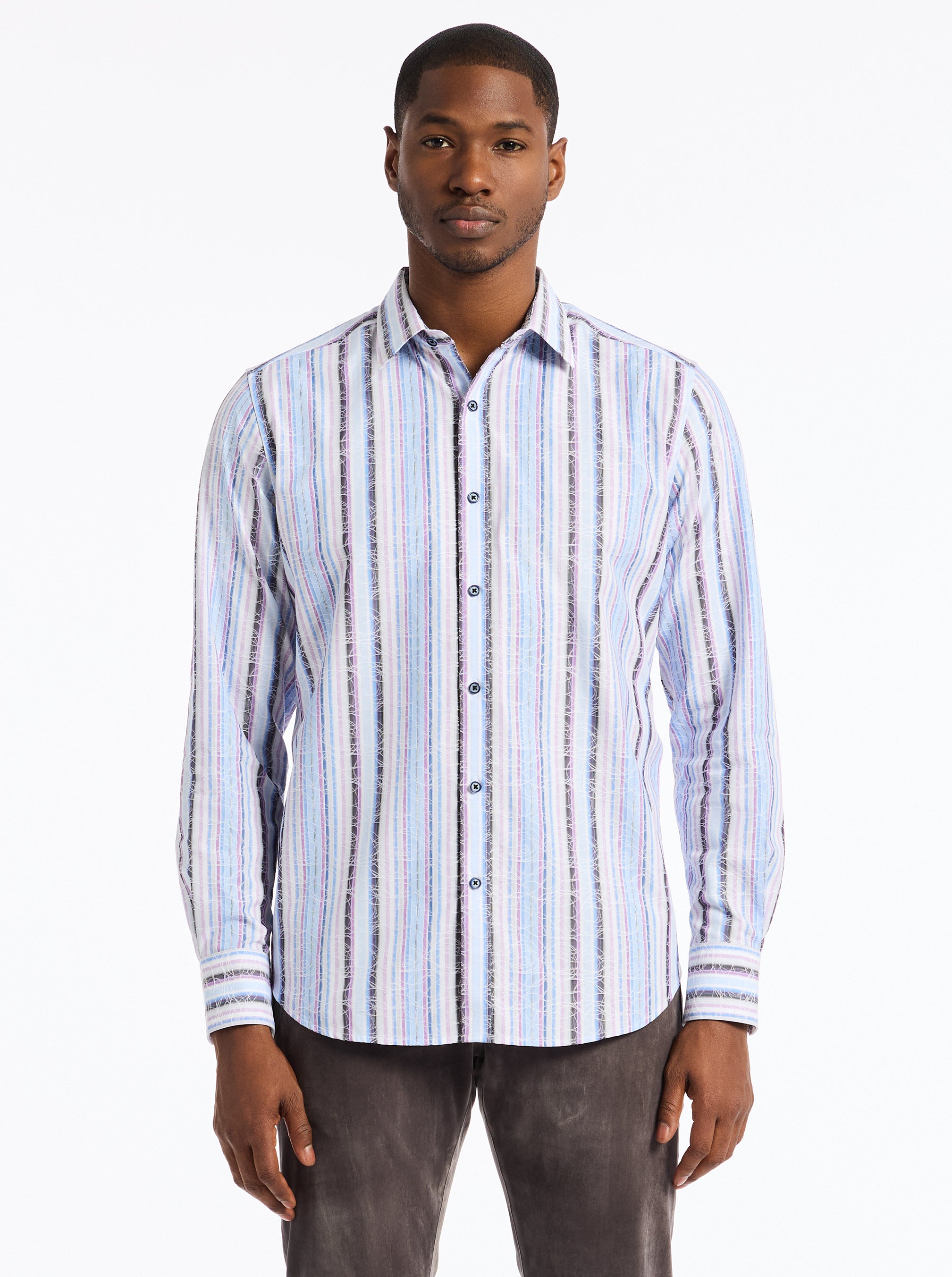 DRAKESWOOD LONG SLEEVE BUTTON DOWN SHIRT BIG