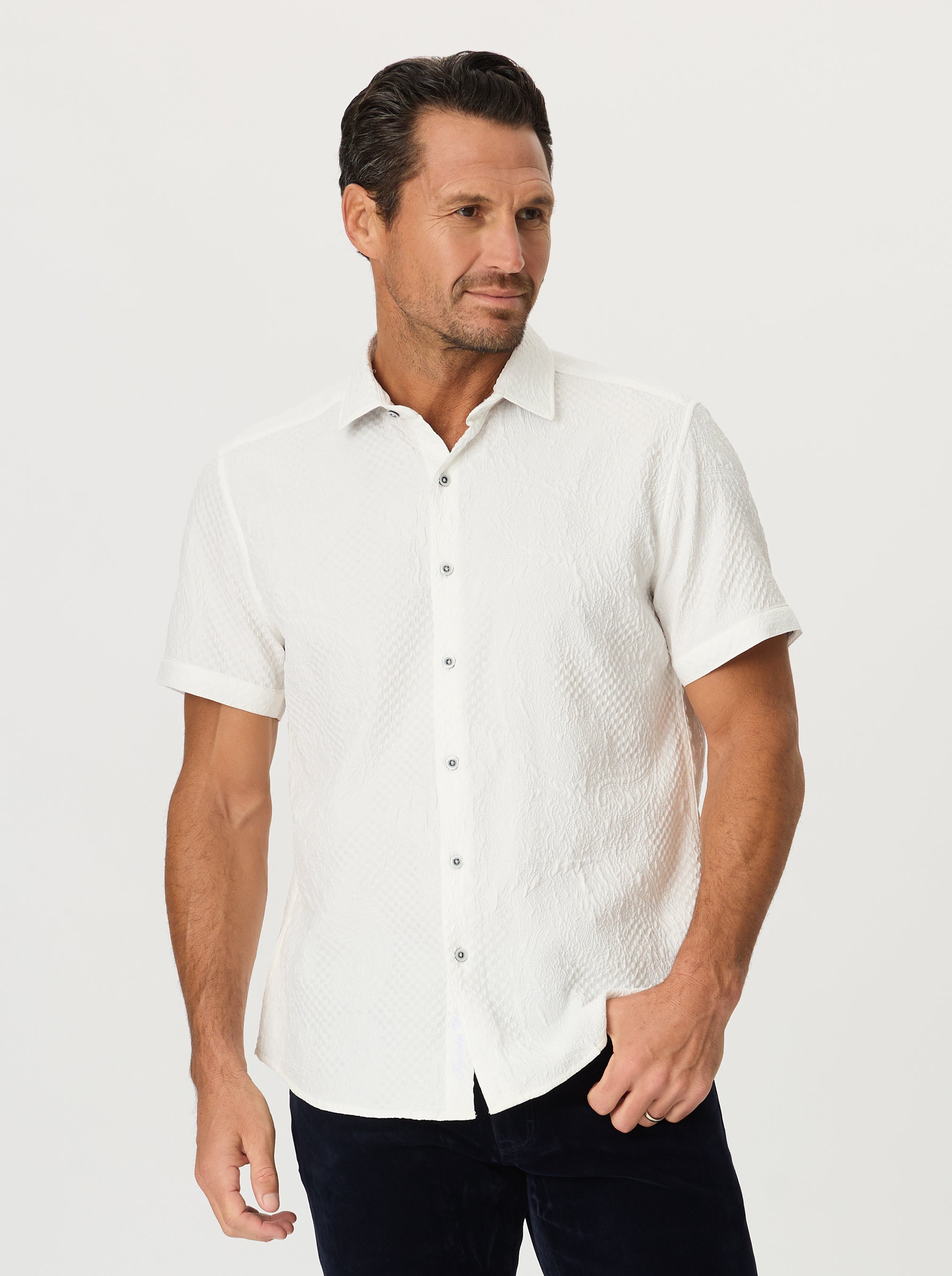 DEVONSHIRE SHORT SLEEVE BUTTON DOWN SHIRT