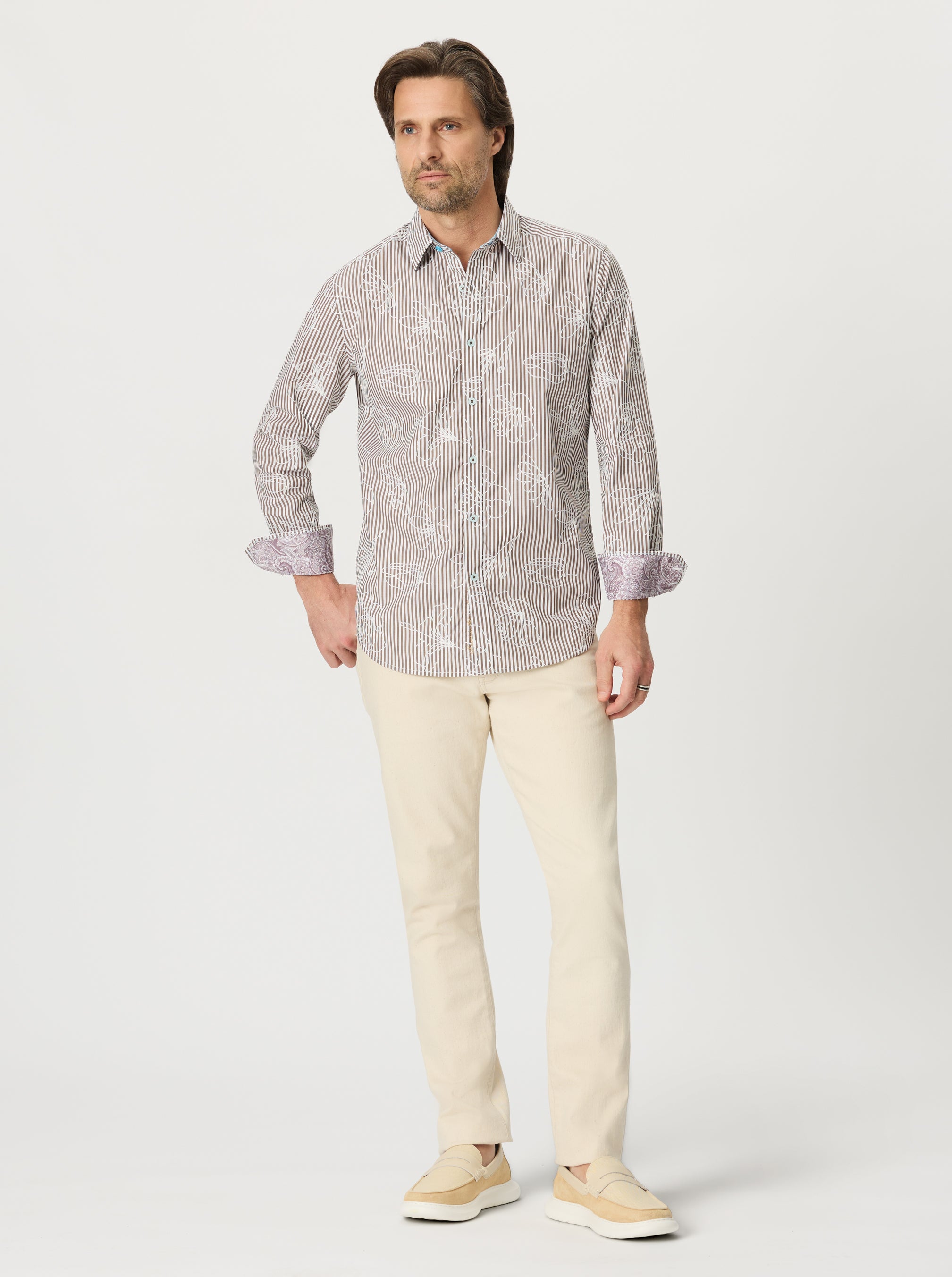 DARIEN LONG SLEEVE BUTTON DOWN SHIRT