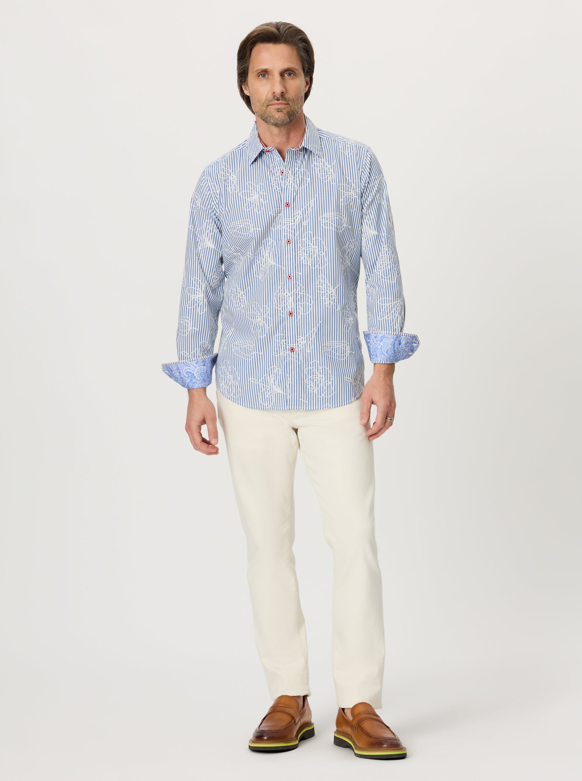 DARIEN LONG SLEEVE BUTTON DOWN SHIRT