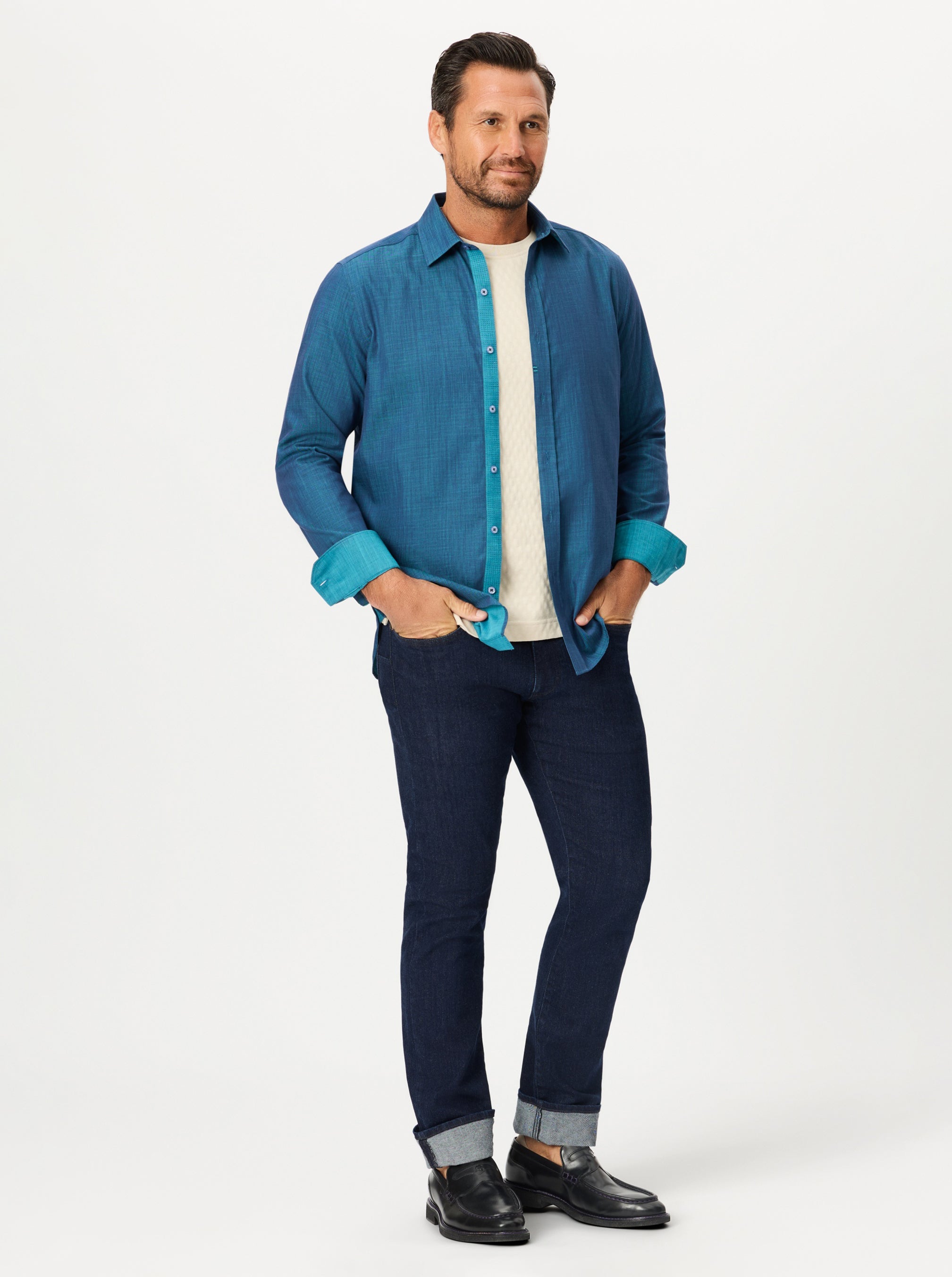 KERRINGTON LONG SLEEVE BUTTON DOWN SHIRT TALL