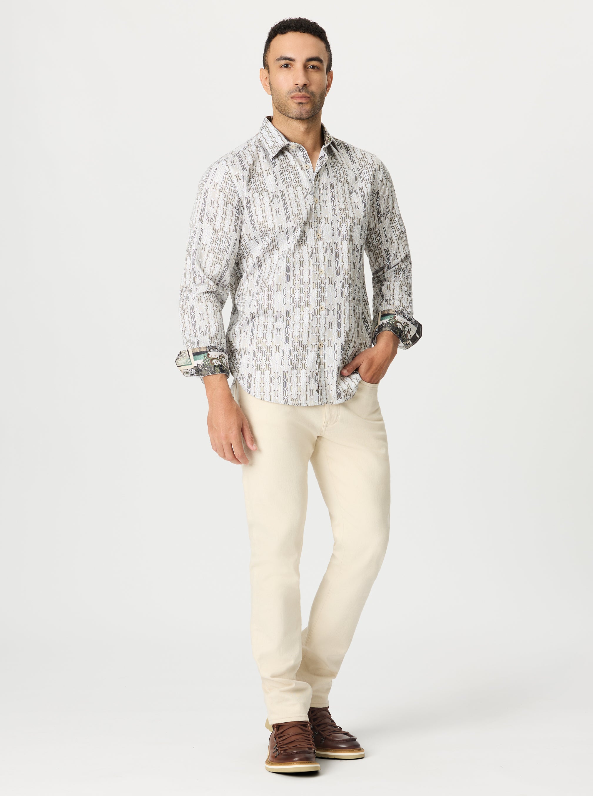 MISSING LINKS LONG SLEEVE BUTTON DOWN SHIRT