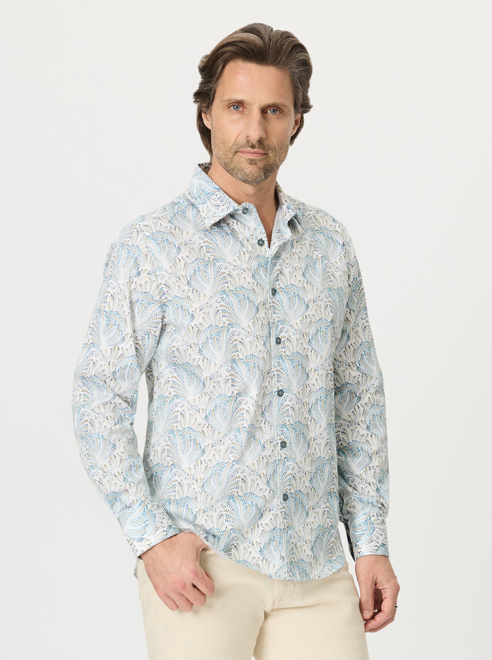 FOXBORO LONG SLEEVE BUTTON DOWN SHIRT
