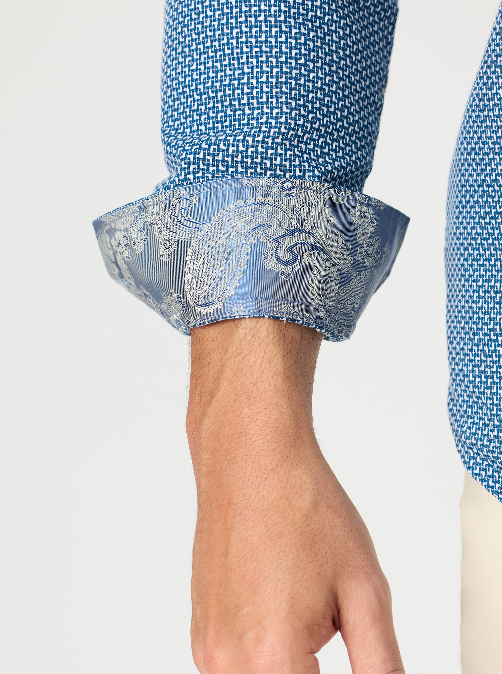 FLAGLER LONG SLEEVE BUTTON DOWN SHIRT