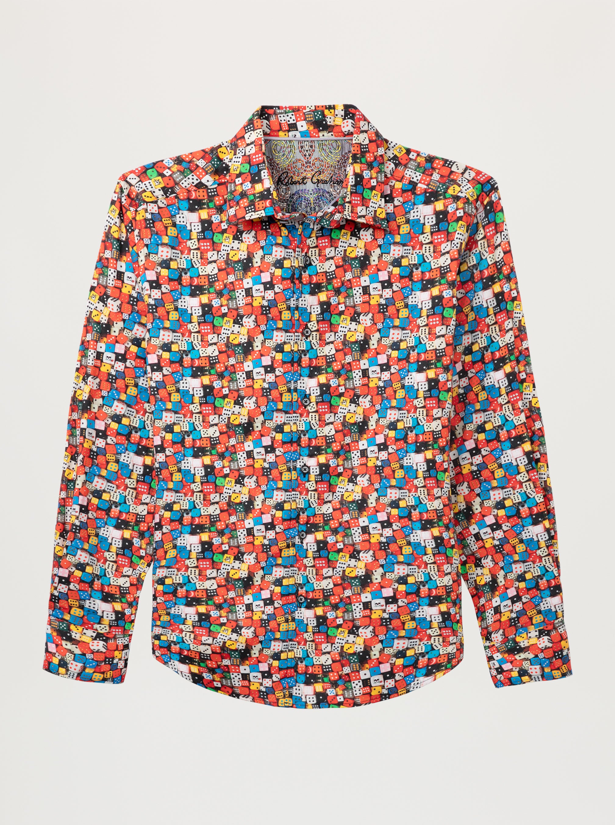 SNAKE EYES LONG SLEEVE BUTTON DOWN SHIRT