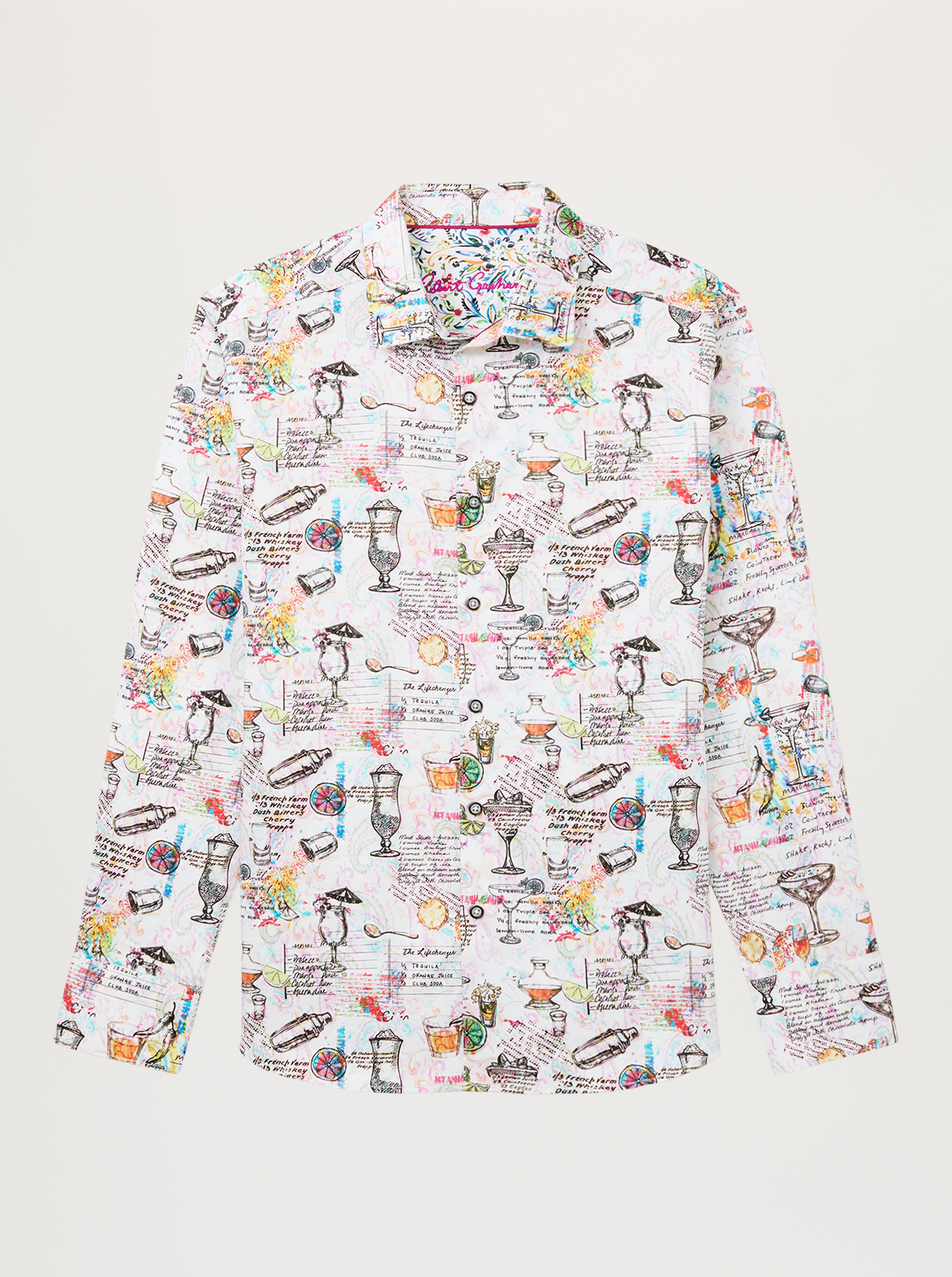 SAUCED LONG SLEEVE BUTTON DOWN SHIRT