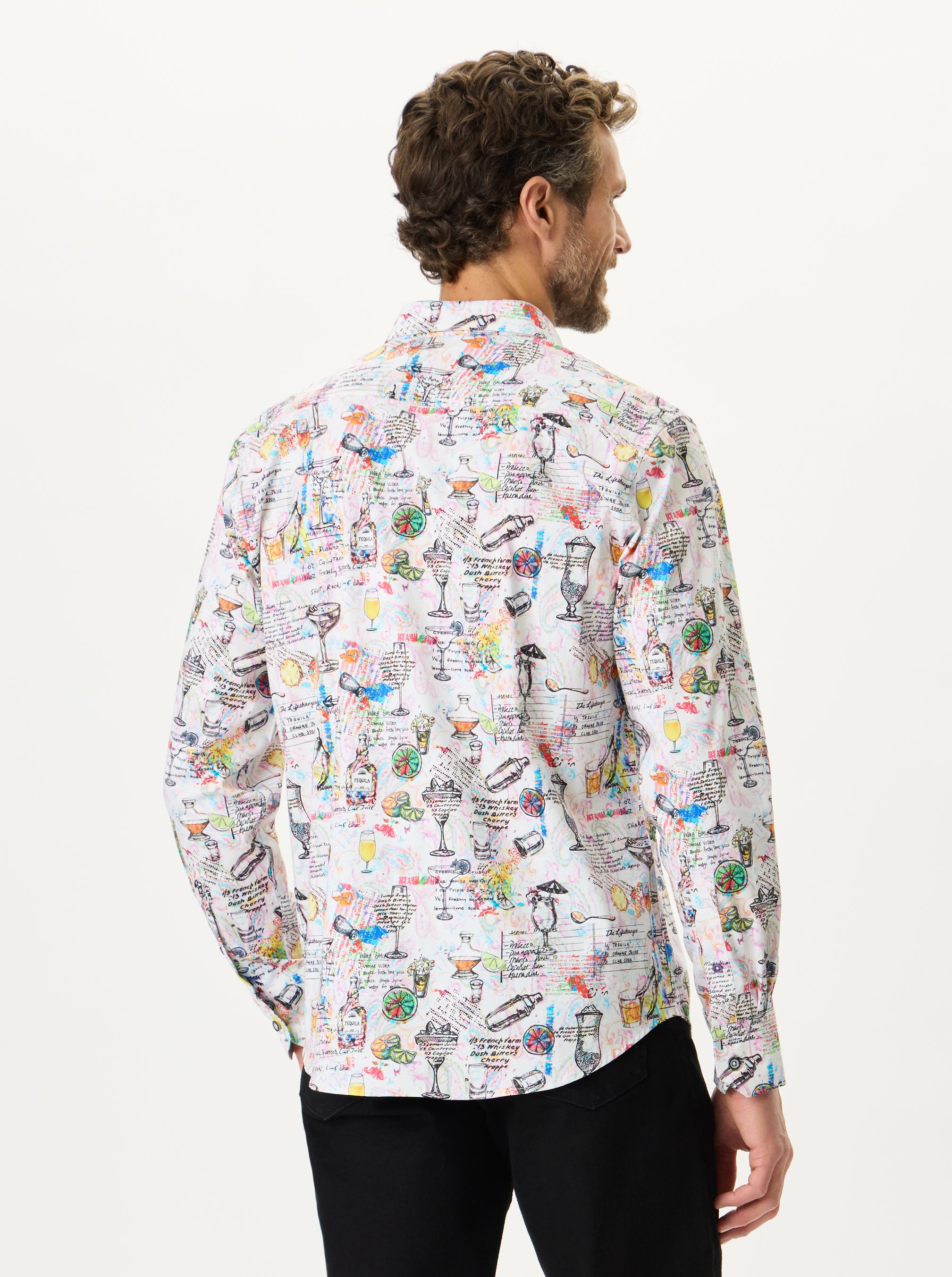 SAUCED LONG SLEEVE BUTTON DOWN SHIRT
