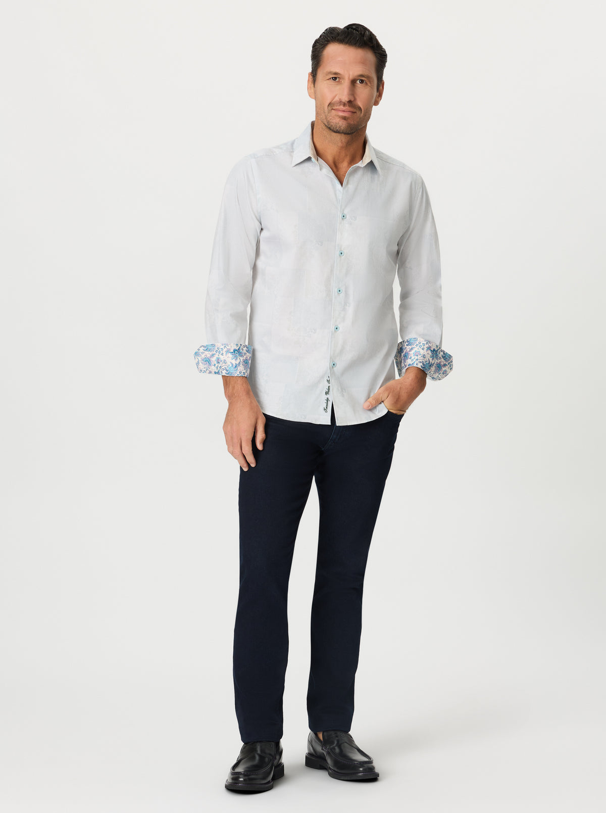 FERRIS LONG SLEEVE BUTTON DOWN SHIRT