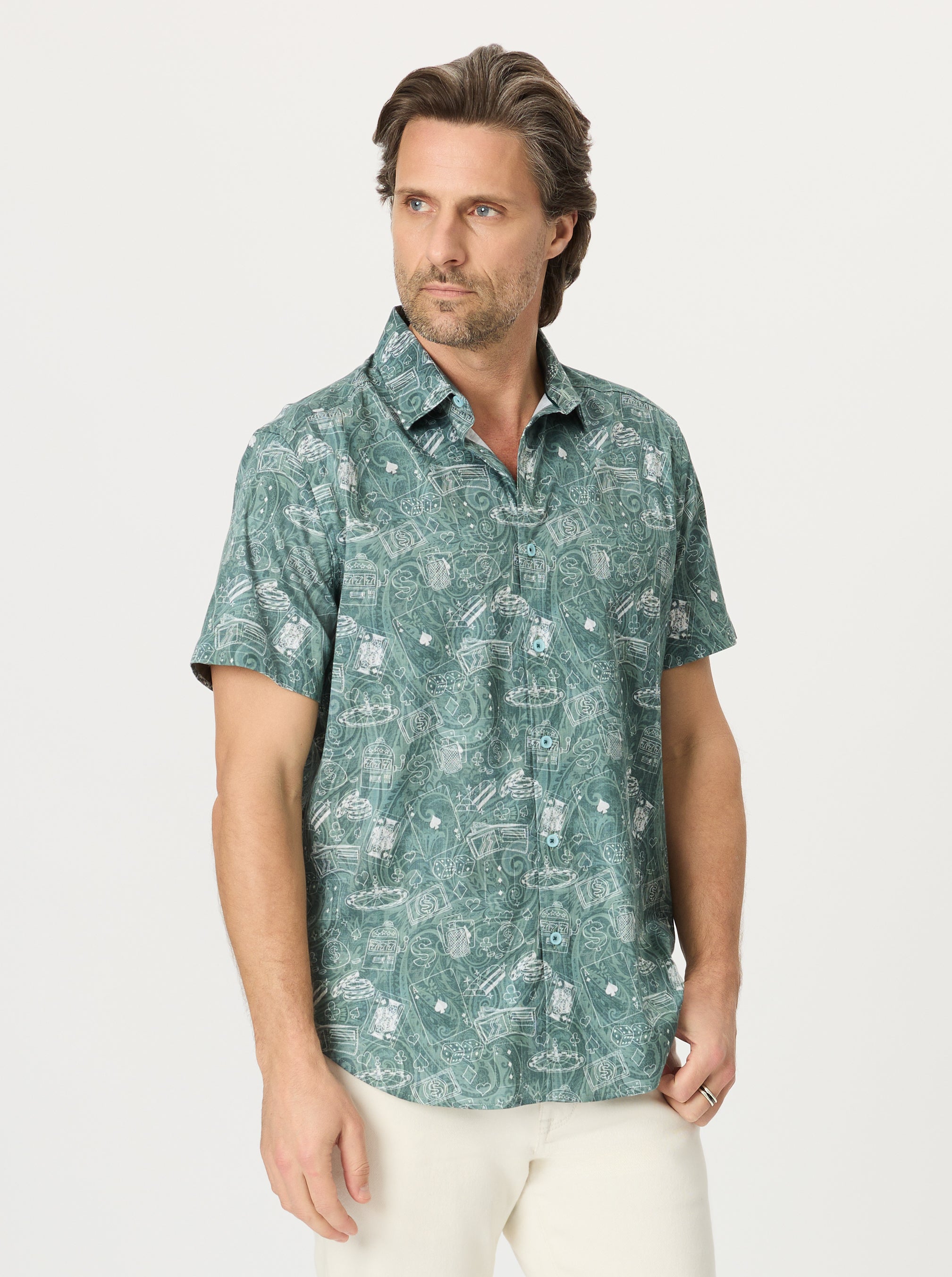 THE VAULT SHORT SLEEVE BUTTON DOWN SHIRT