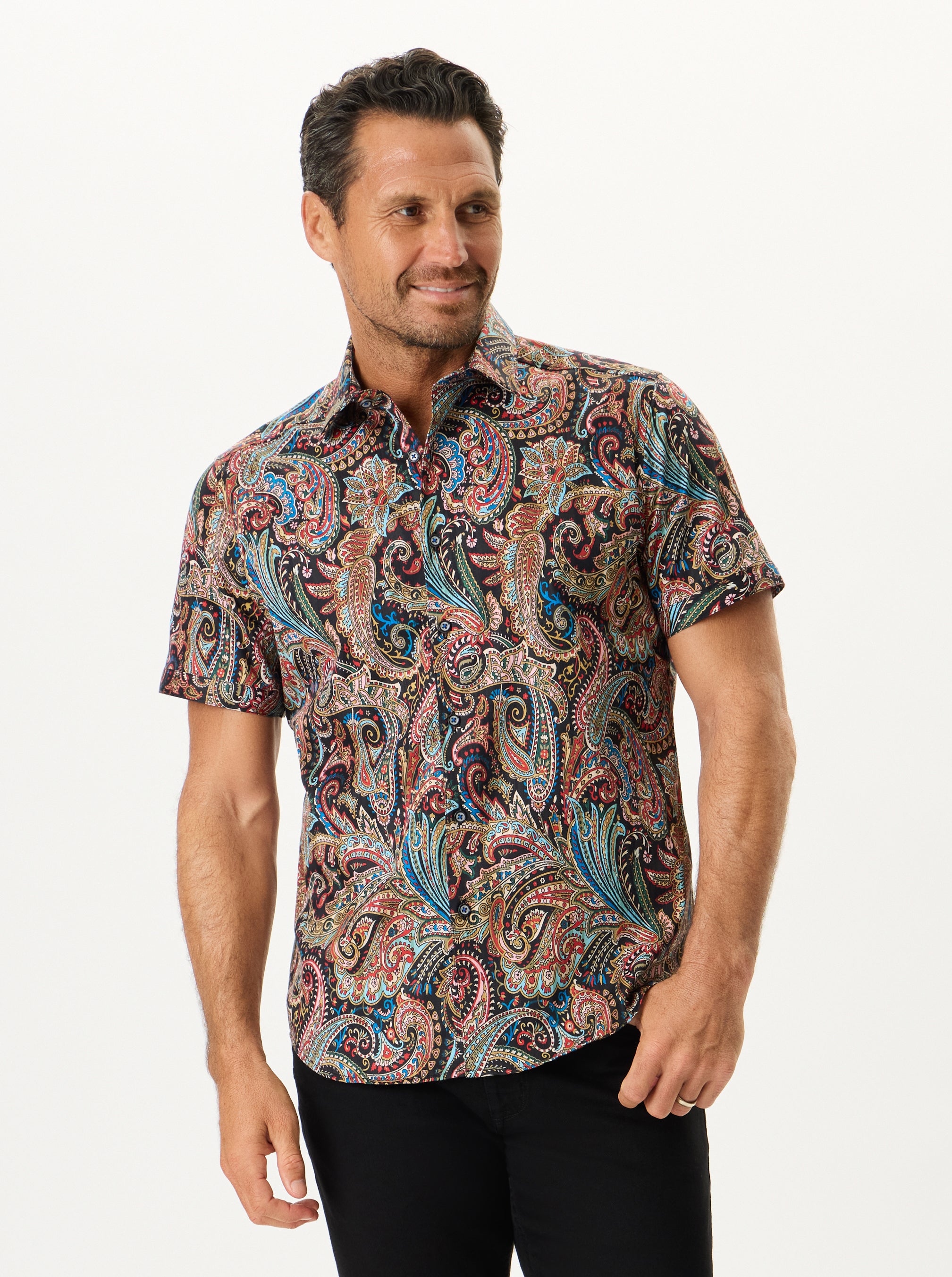 FERNCRAW SHORT SLEEVE BUTTON DOWN SHIRT