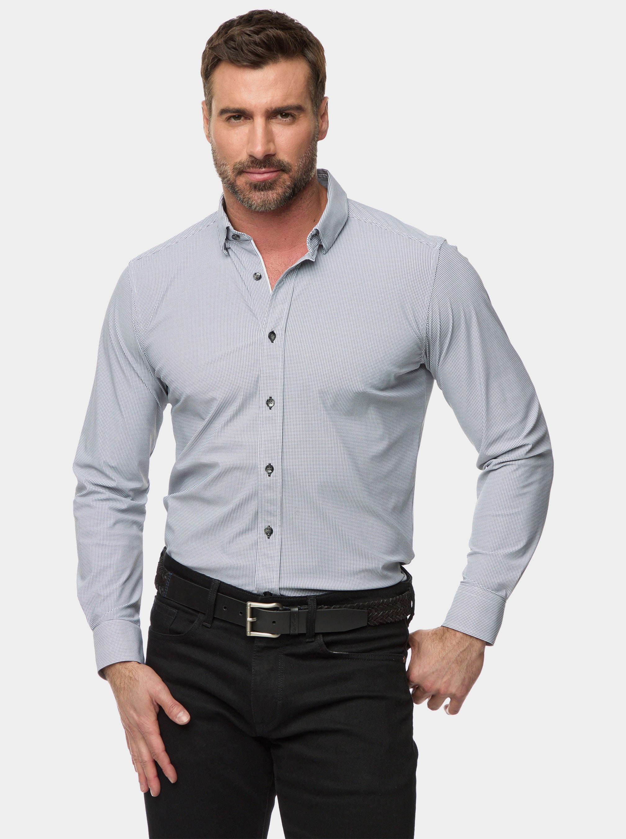 PAXTON LONG SLEEVE BUTTON DOWN SHIRT