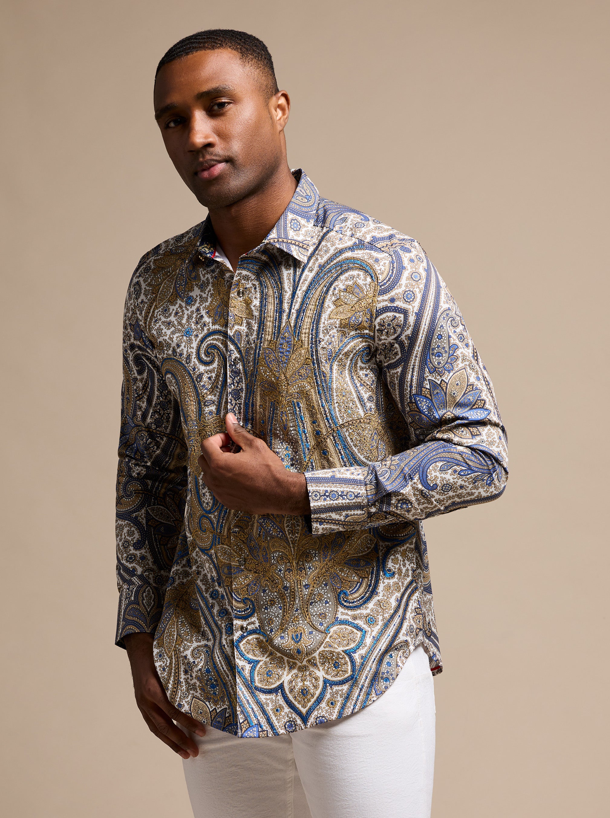 LIMITED EDITION THE LANSKY LOOK LONG SLEEVE BUTTON DOWN SHIRT