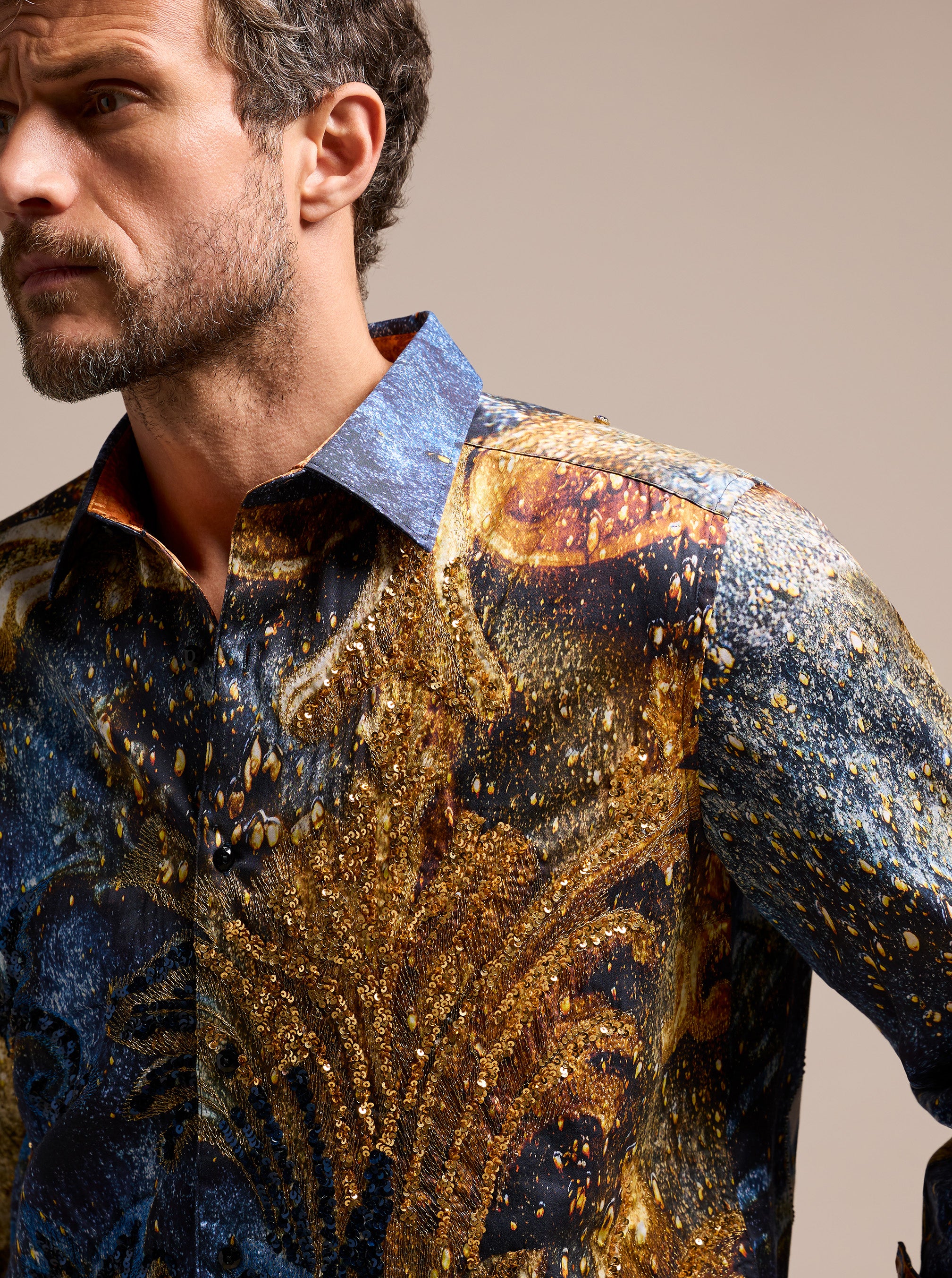 LIMITED EDITION FLEUR DE MARE LONG SLEEVE BUTTON DOWN SHIRT