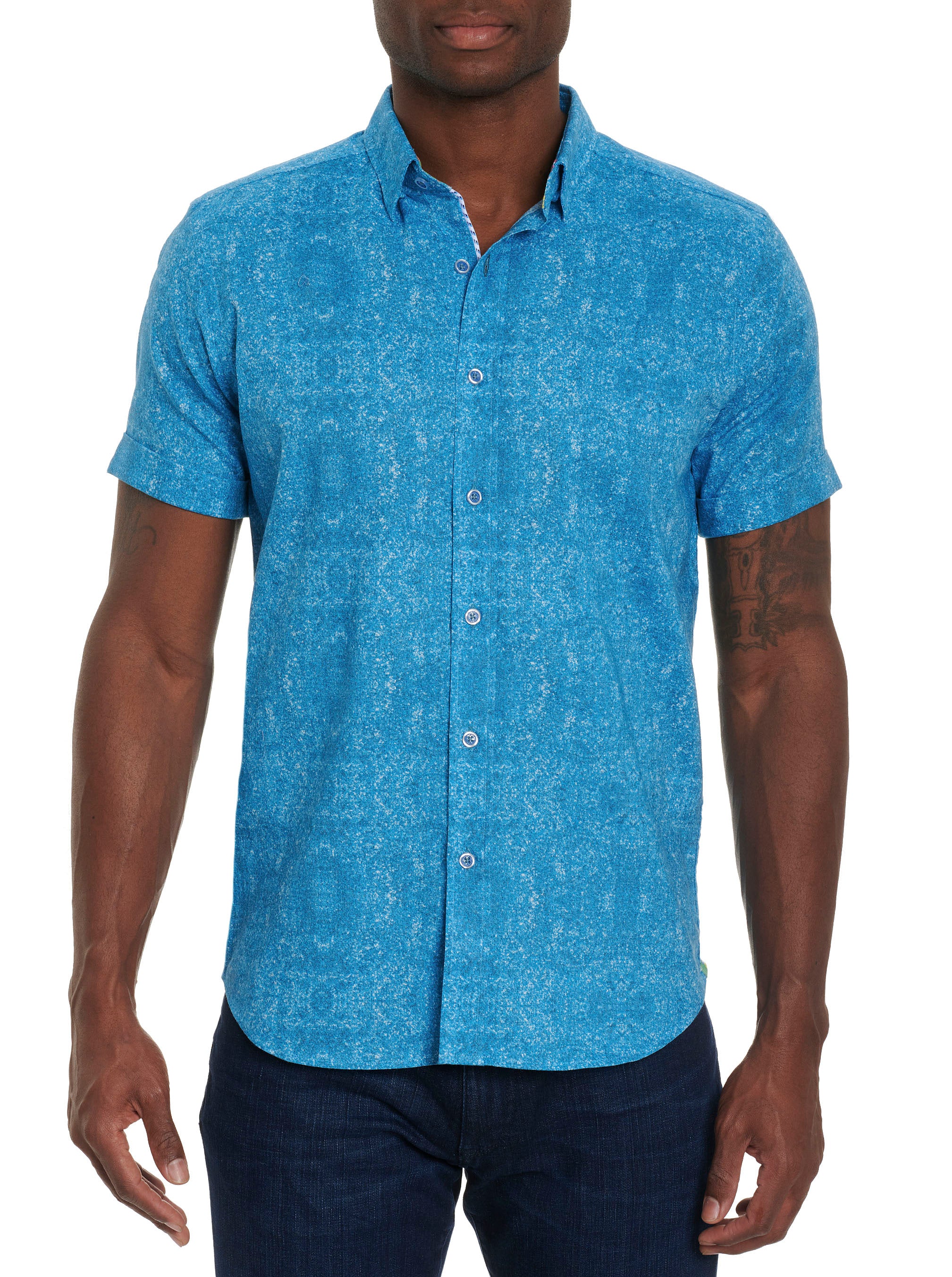 HARPSWELL SHORT SLEEVE BUTTON DOWN SHIRT