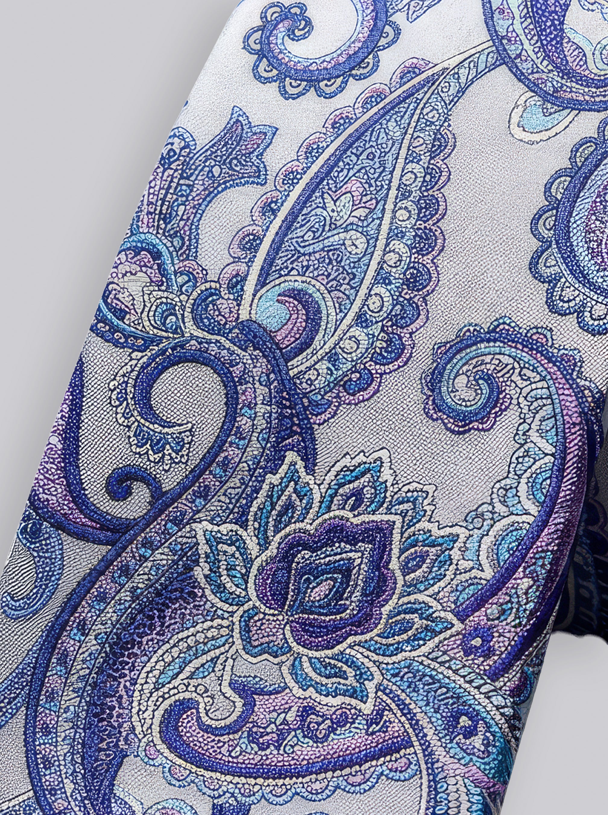 GREY PAISLEY TIE