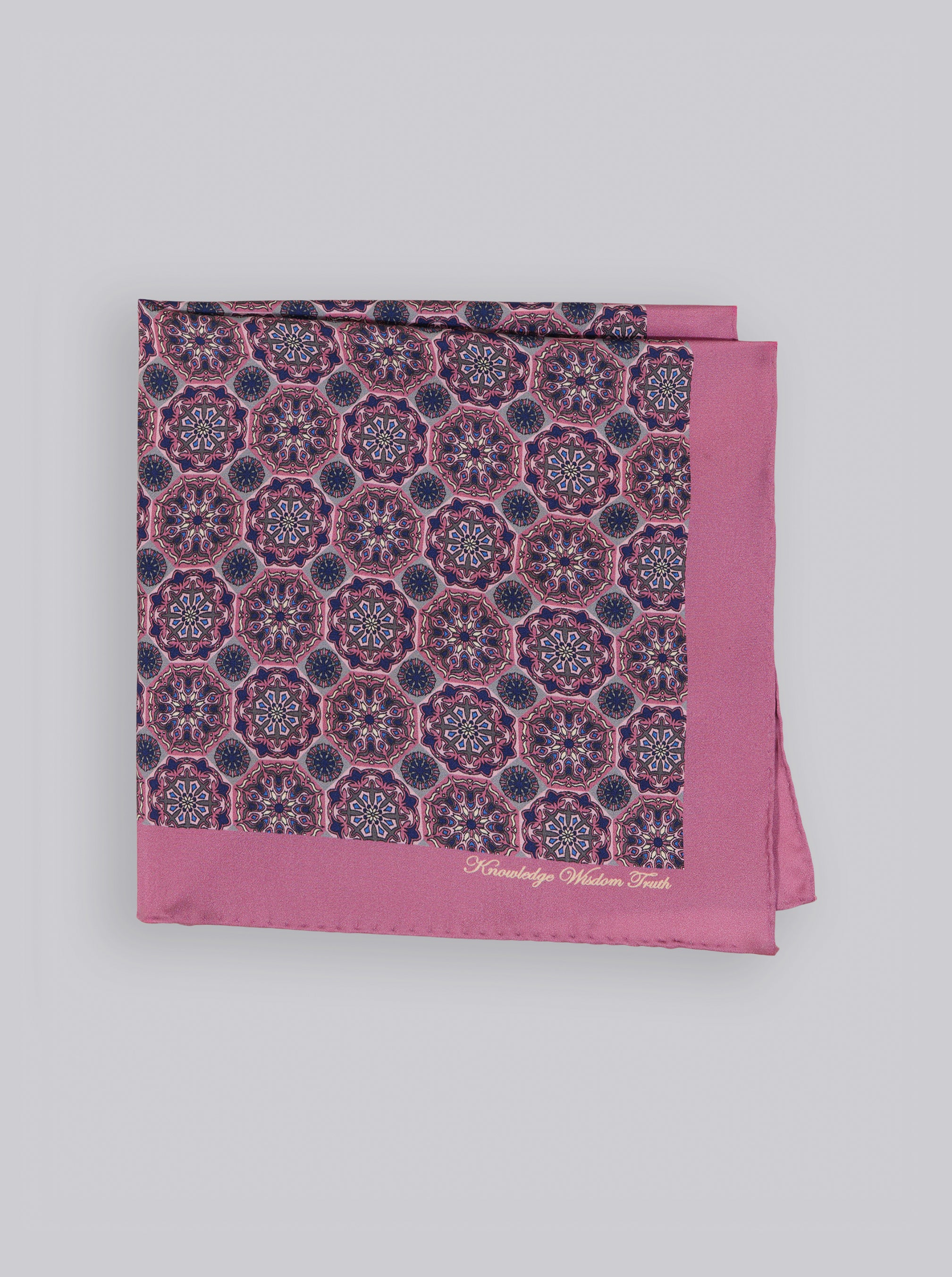 PINK GEO POCKET SQUARE