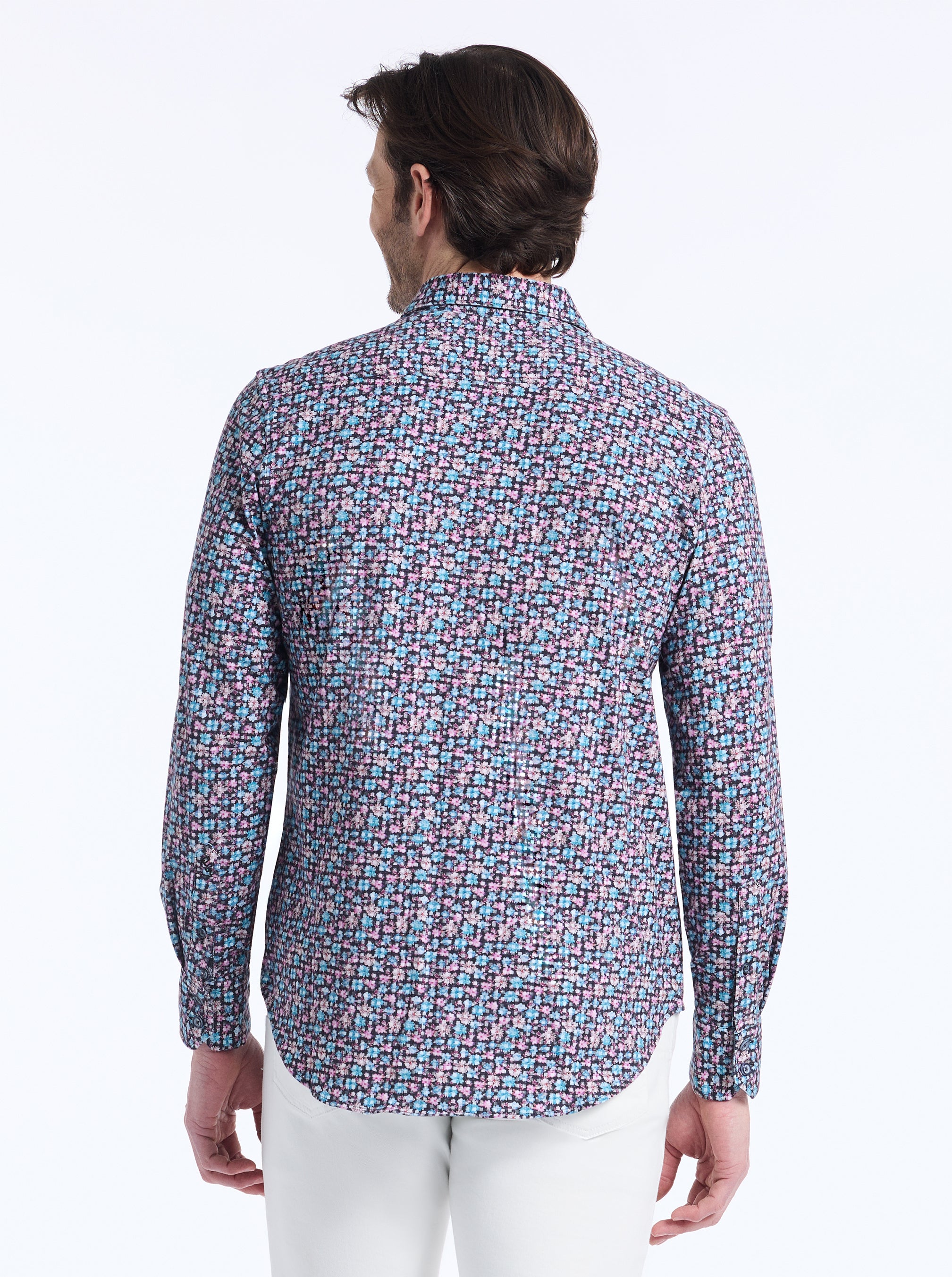 SHIPTON LONG SLEEVE BUTTON DOWN KNIT SHIRT