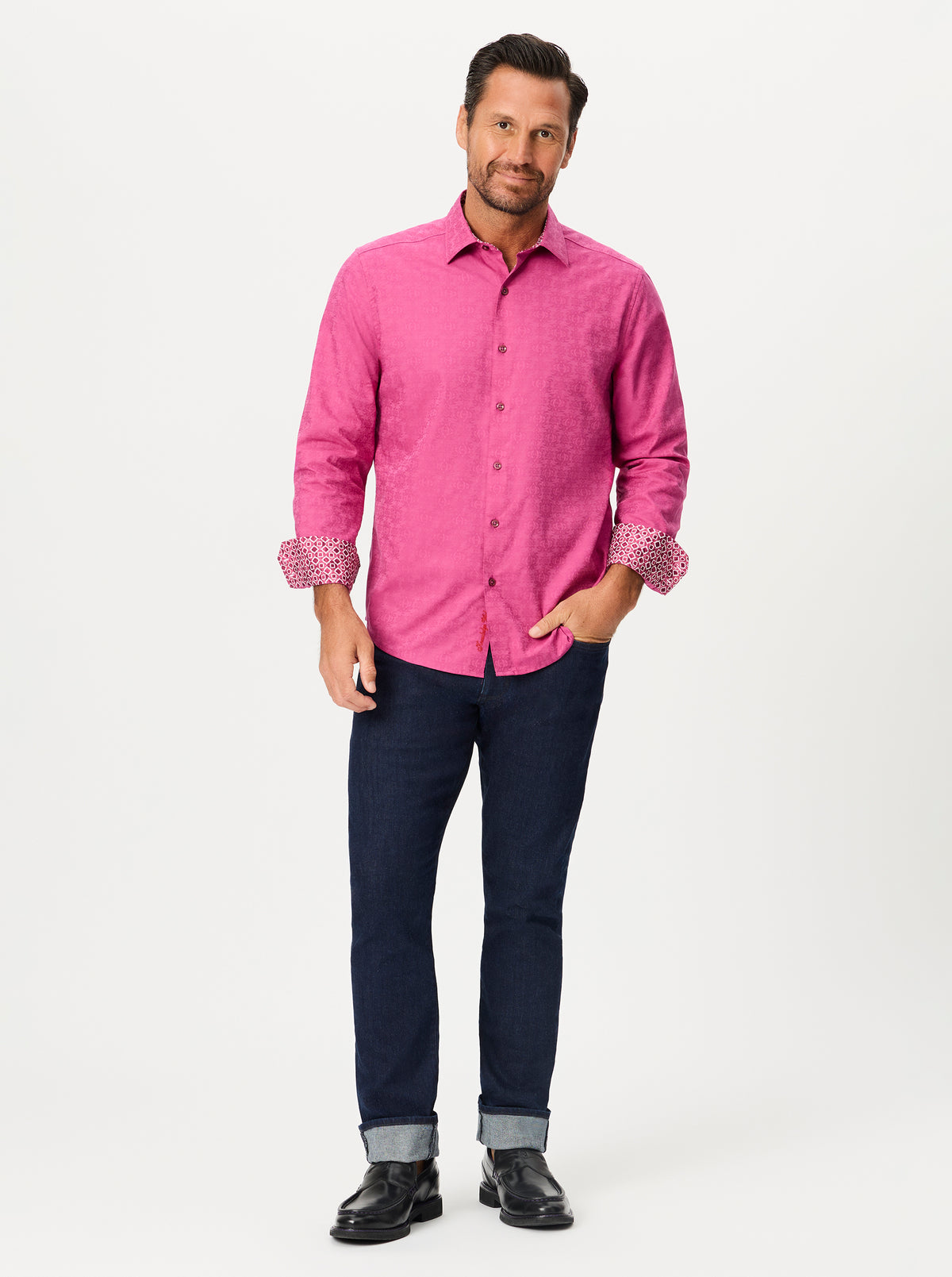STELLMAN LONG SLEEVE BUTTON DOWN SHIRT