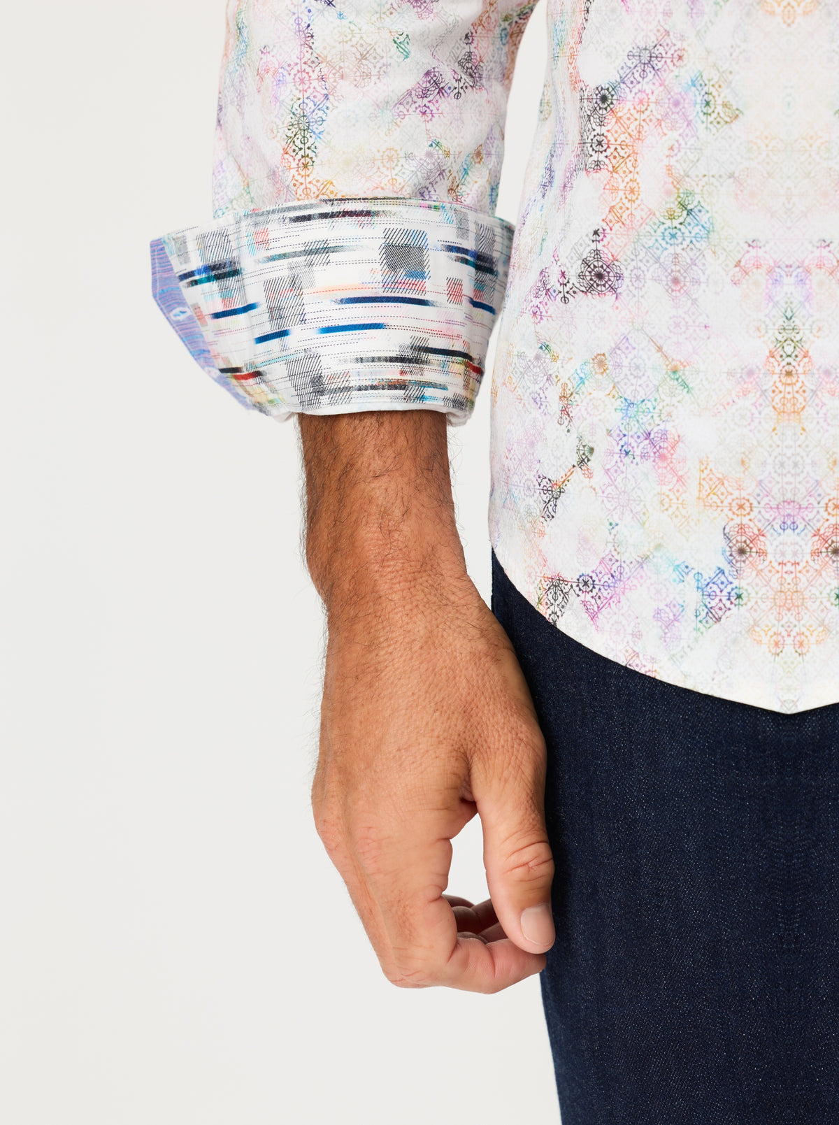 AXEDALE LONG SLEEVE BUTTON DOWN SHIRT