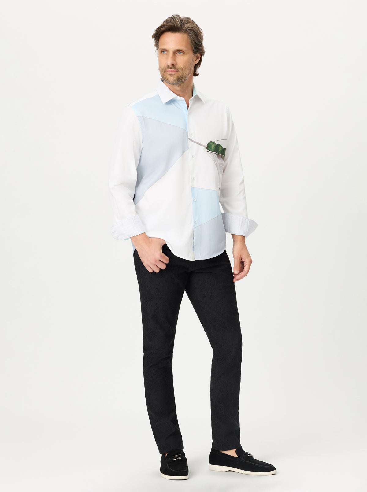 SNAPPY DRESSER LONG SLEEVE BUTTON DOWN SHIRT