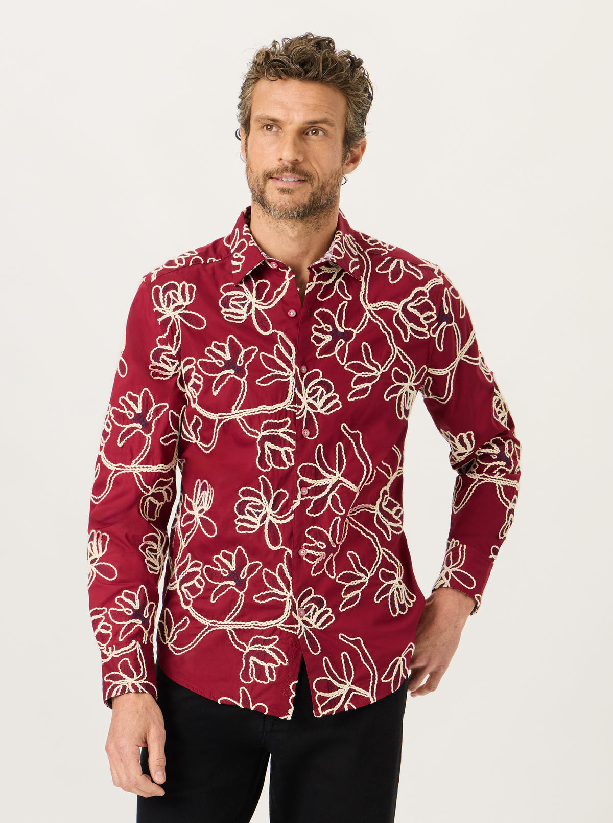 REDFORD LONG SLEEVE BUTTON DOWN SHIRT
