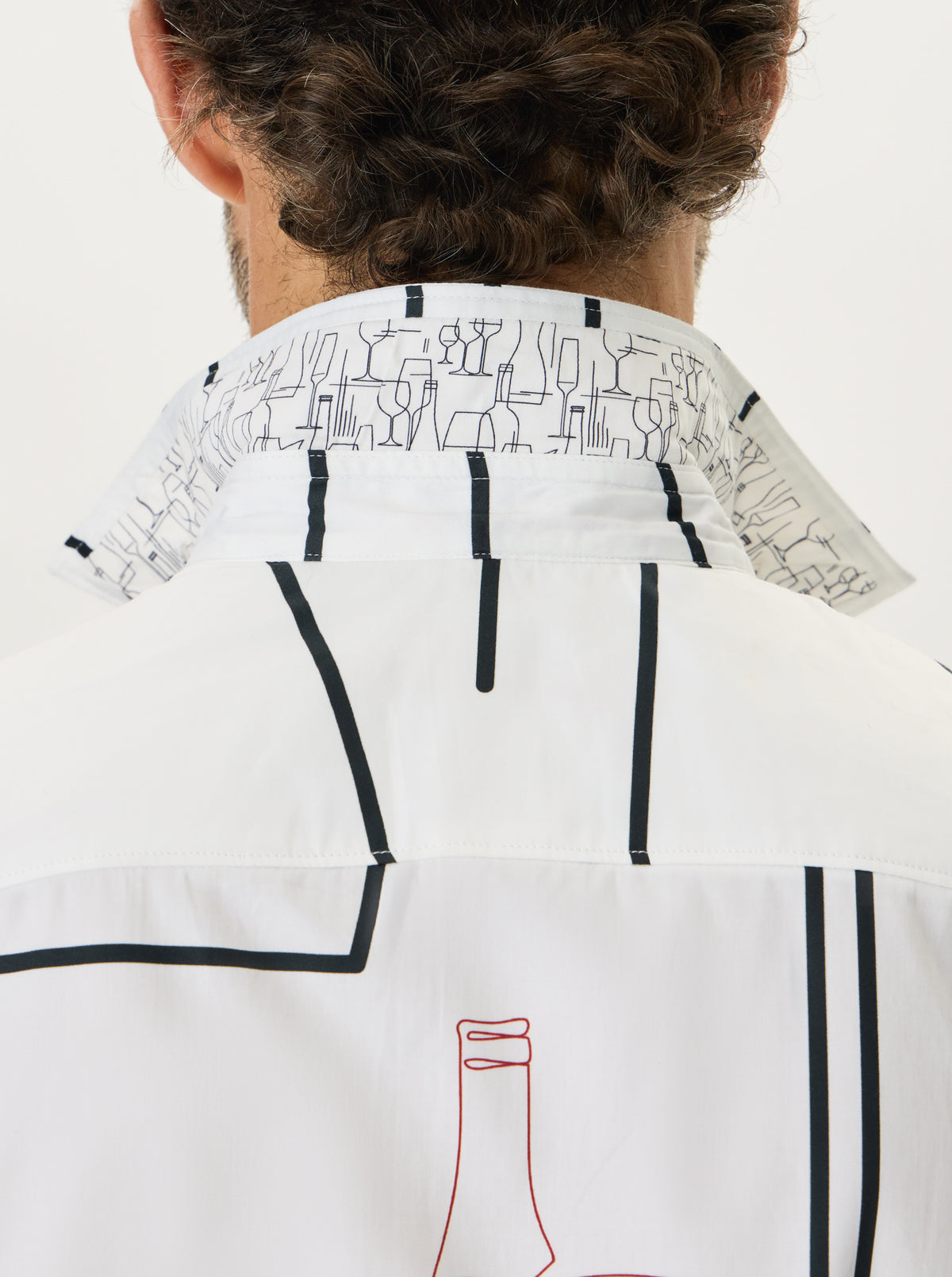 SEEING DOUBLE SHORT SLEEVE BUTTON DOWN SHIRT
