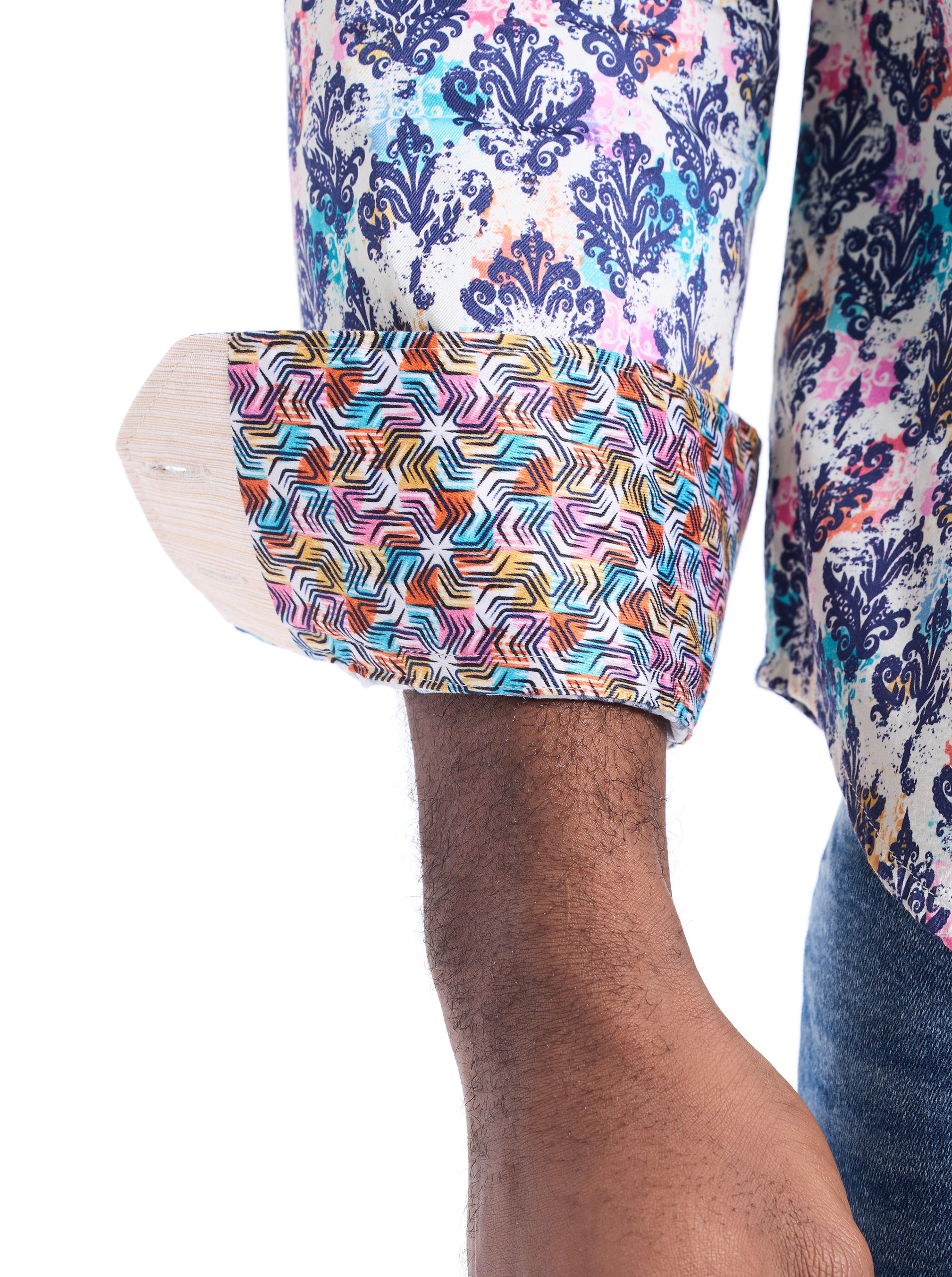 COBRAM LONG SLEEVE BUTTON DOWN SHIRT