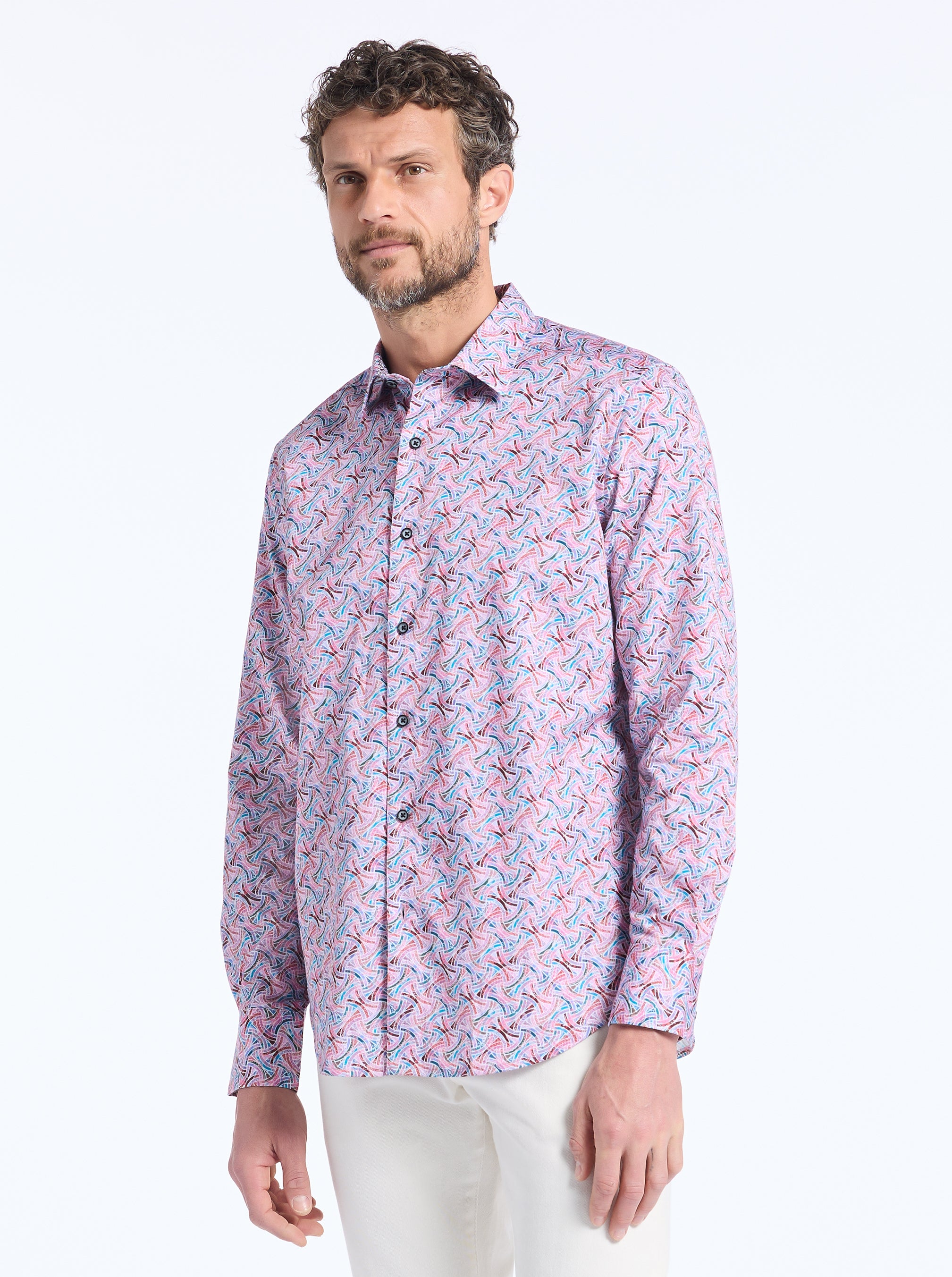 BRUCKNELL LONG SLEEVE BUTTON DOWN SHIRT