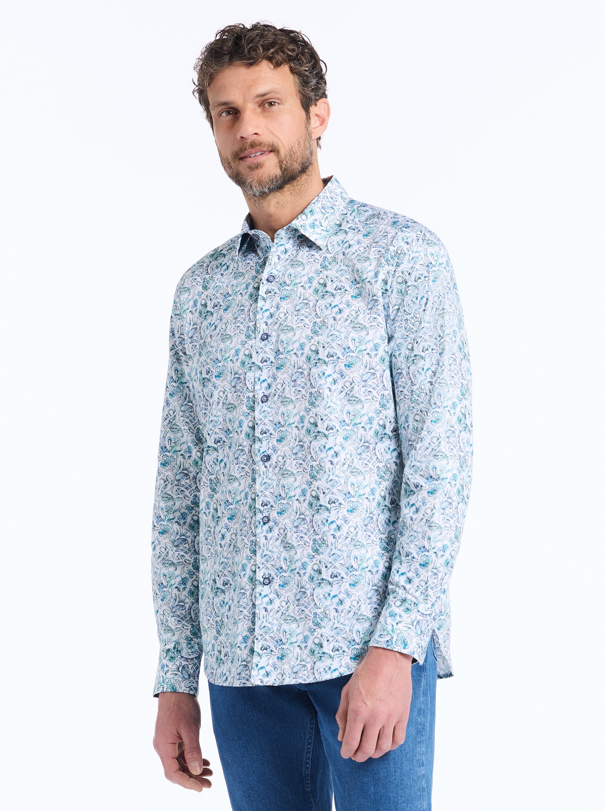 LOCUST LONG SLEEVE BUTTON DOWN SHIRT