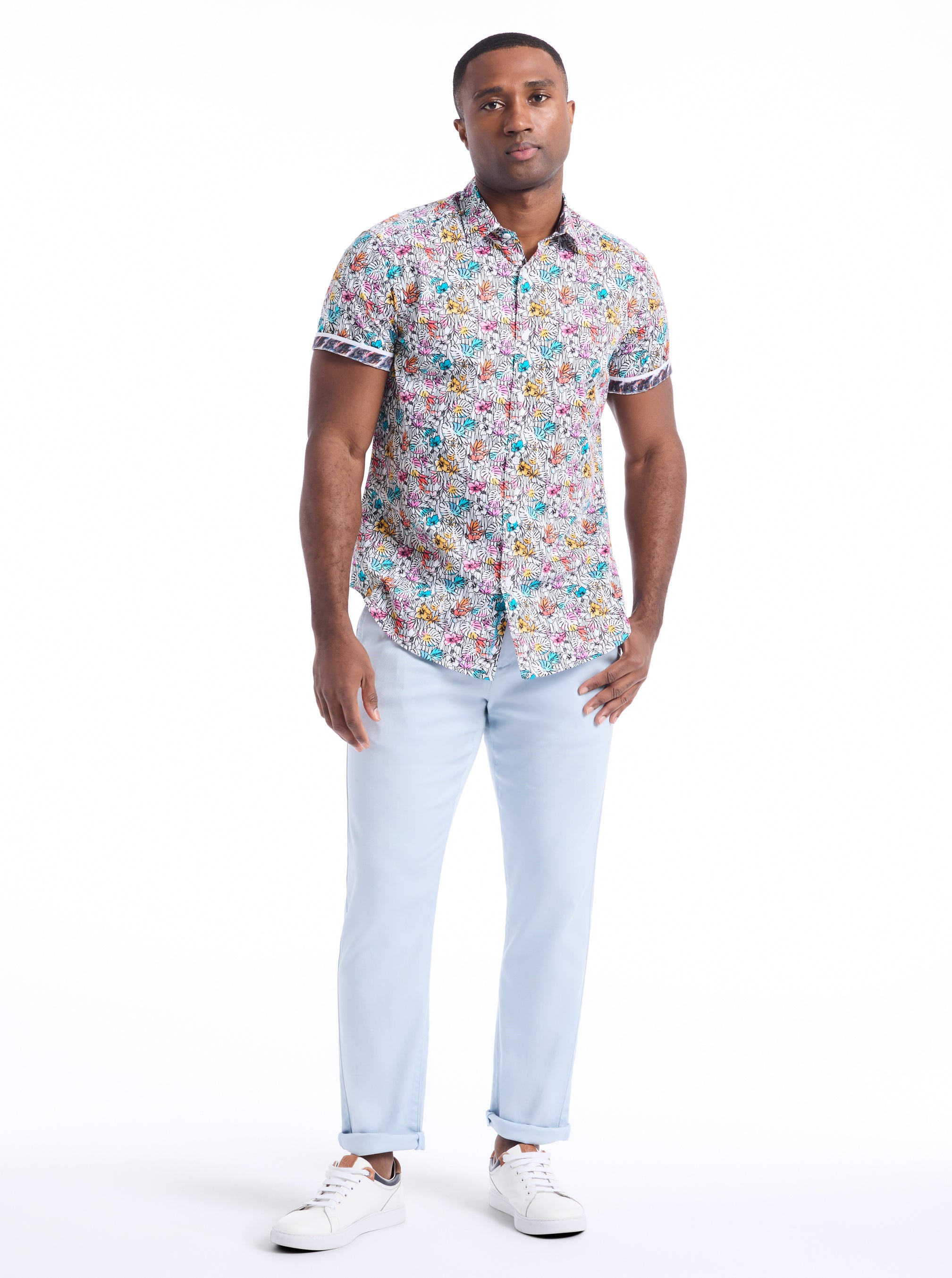 BENLOCH SHORT SLEEVE BUTTON DOWN SHIRT