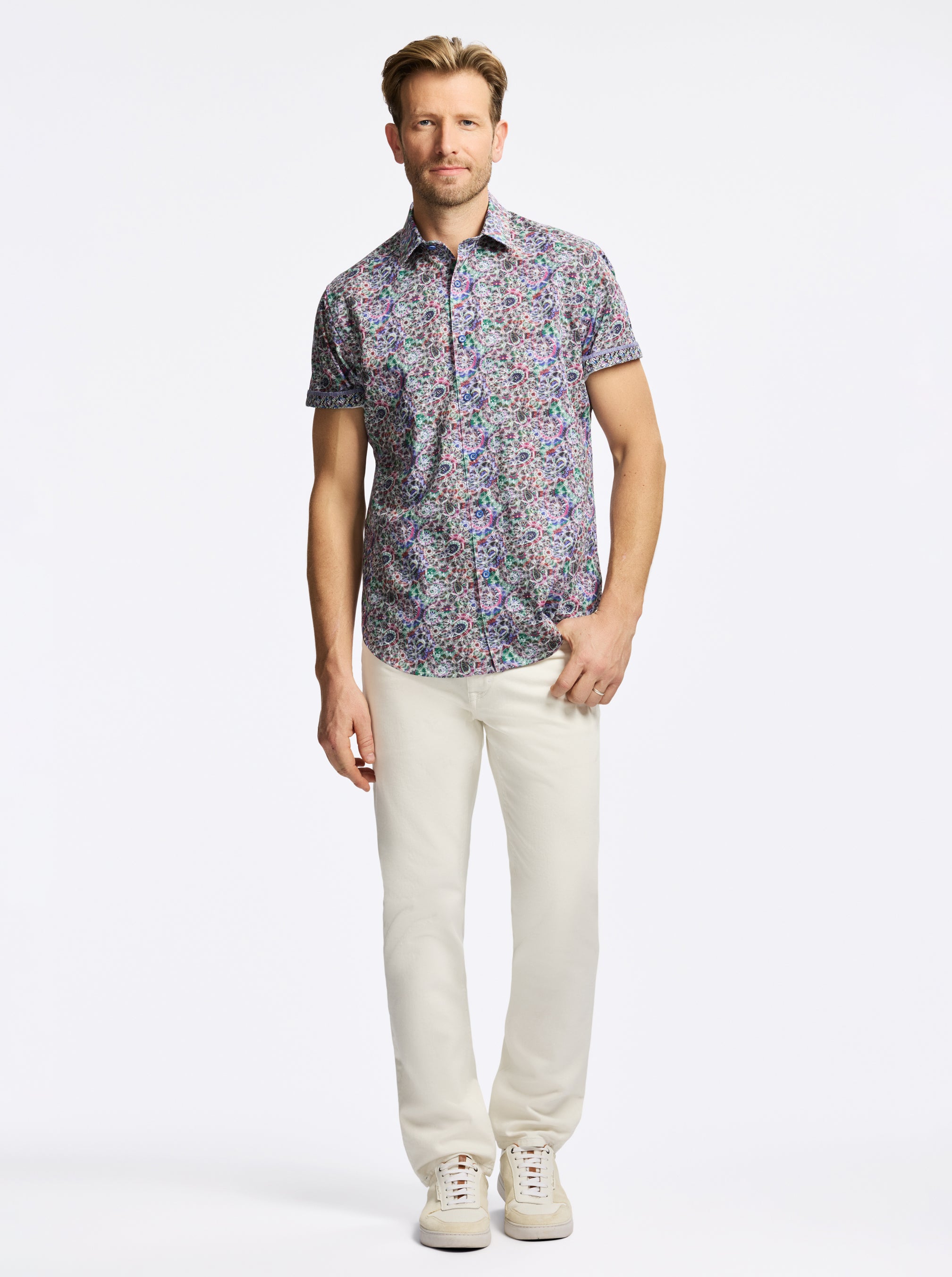 ELMORE SHORT SLEEVE BUTTON DOWN SHIRT