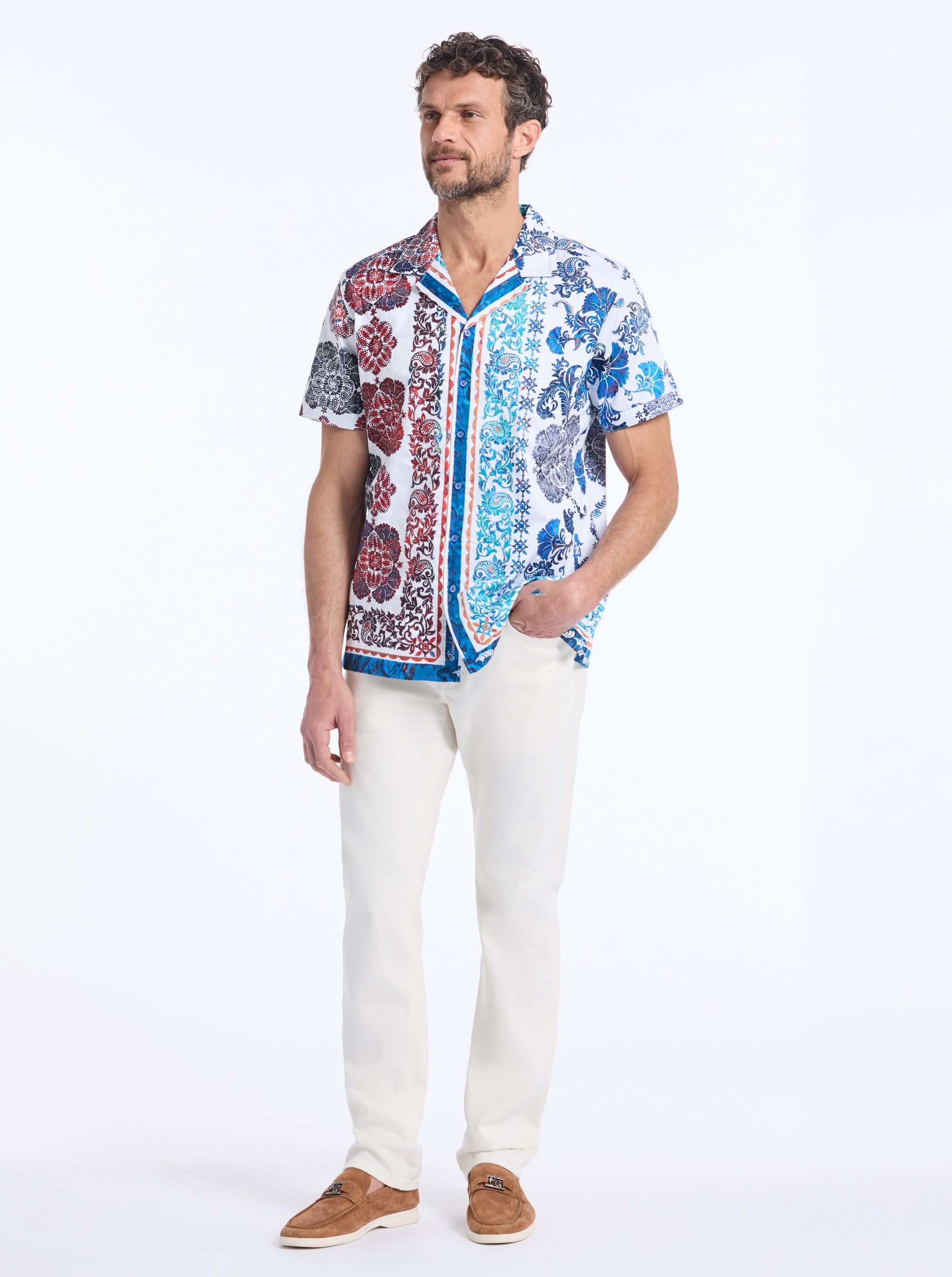 BREDGAR SHORT SLEEVE BUTTON DOWN SHIRT
