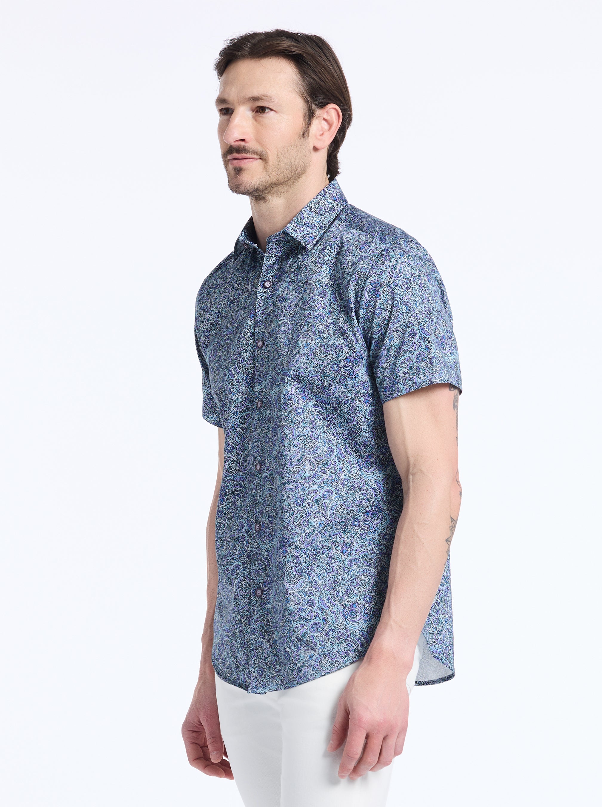 SEATON SHORT SLEEVE BUTTON DOWN SHIRT