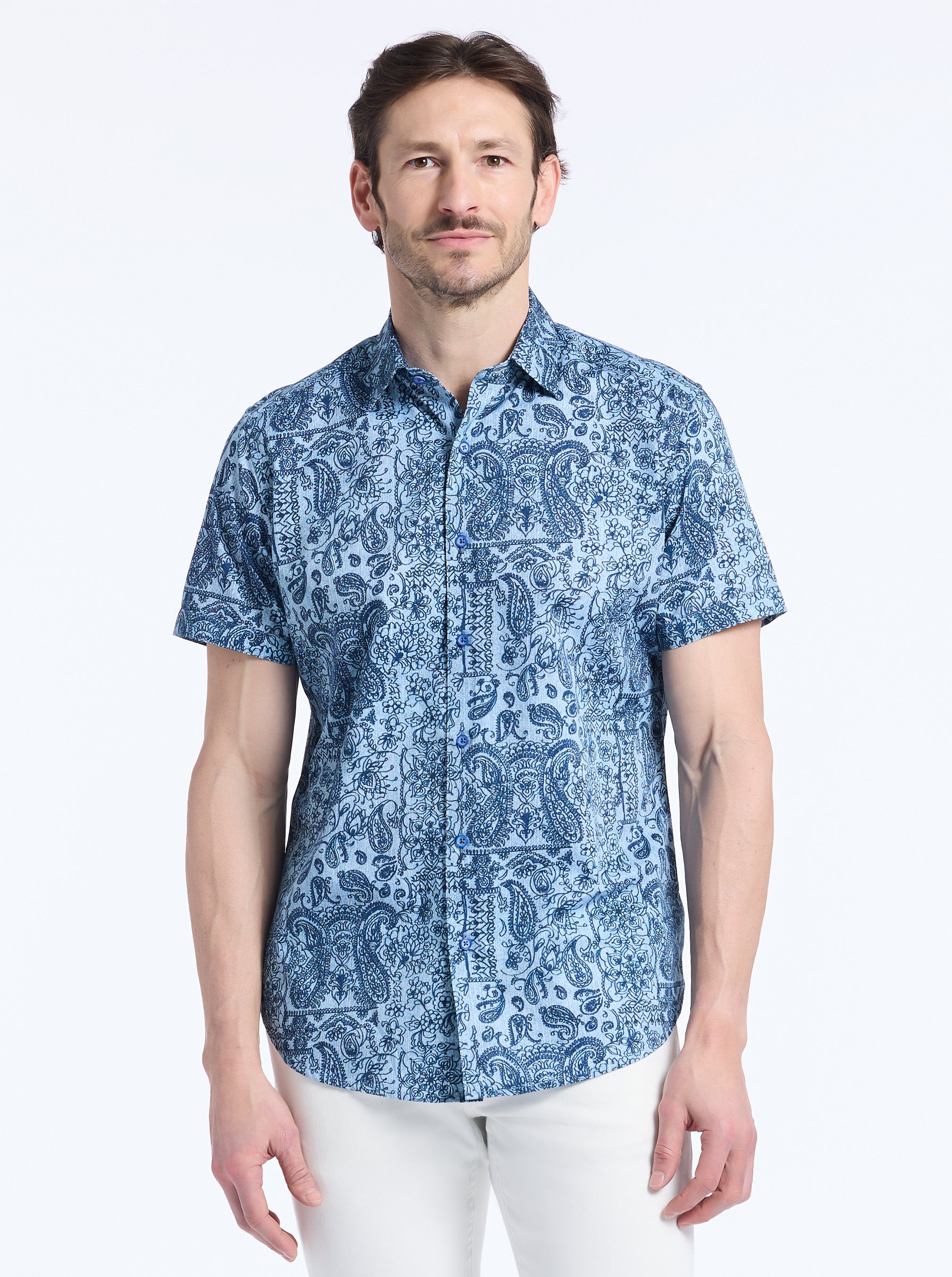FRANKSTON SHORT SLEEVE BUTTON DOWN SHIRT