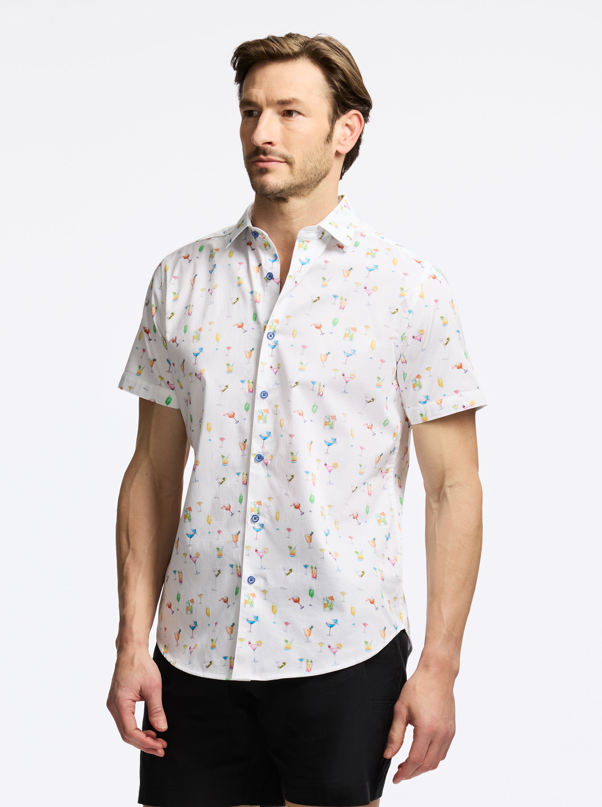 LAWLER SHORT SLEEVE BUTTON DOWN SHIRT
