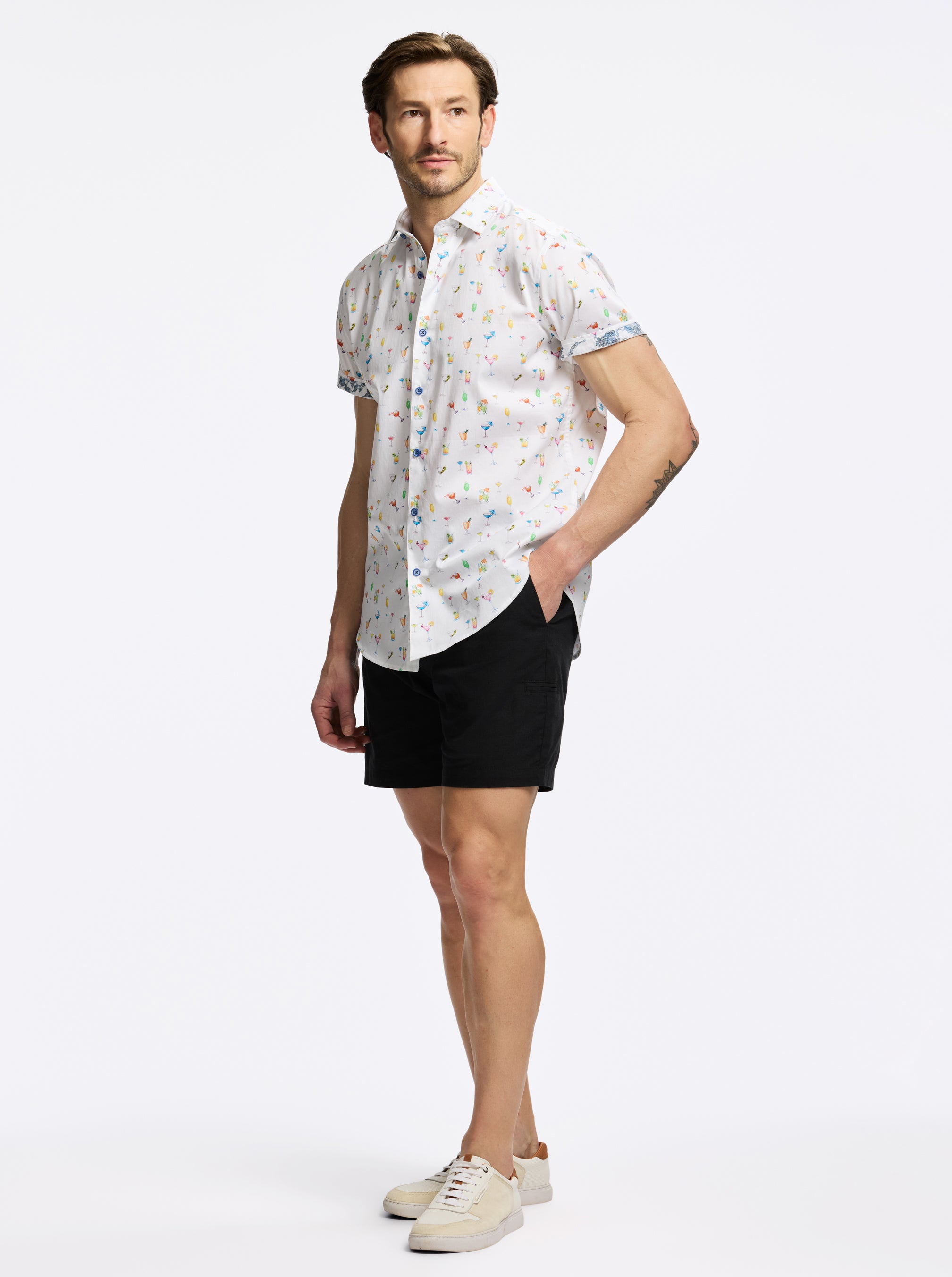 LAWLER SHORT SLEEVE BUTTON DOWN SHIRT