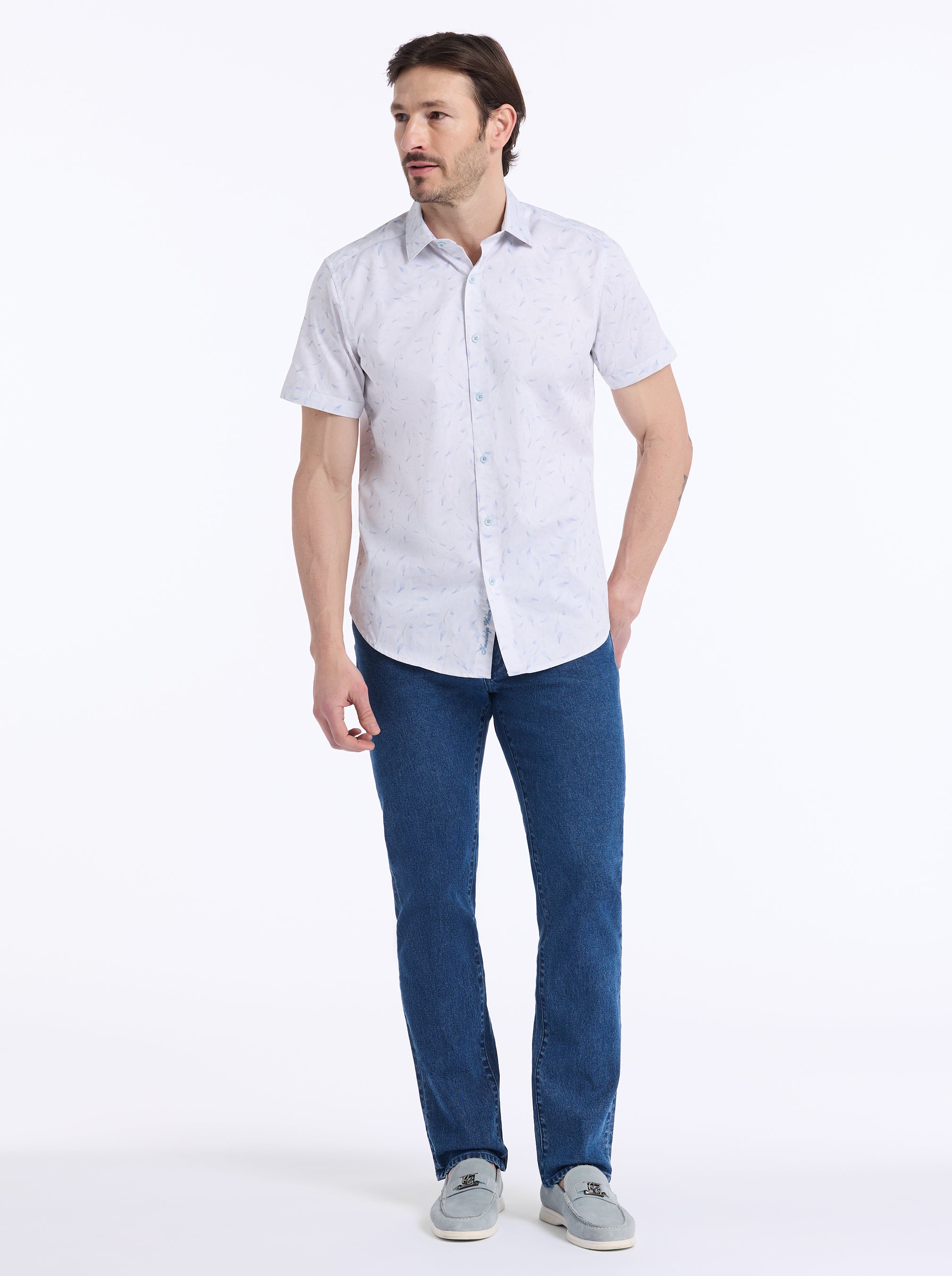 HADDON SHORT SLEEVE BUTTON DOWN SHIRT