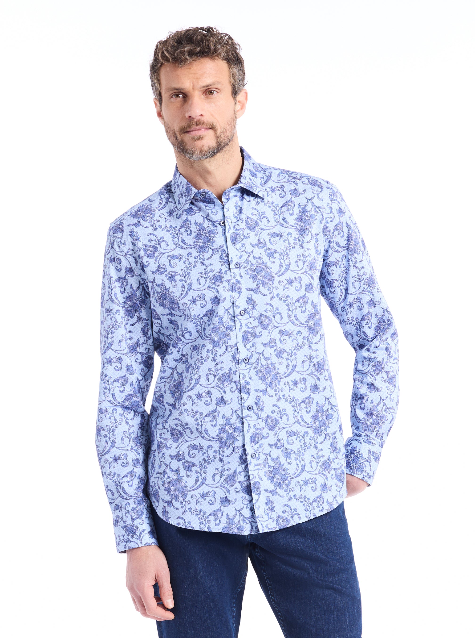 FARNDON LONG SLEEVE BUTTON DOWN SHIRT