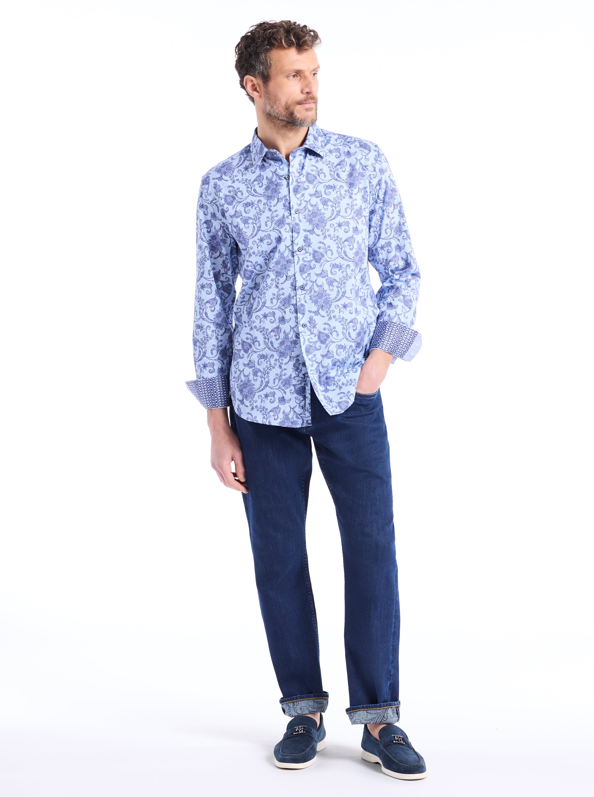 FARNDON LONG SLEEVE BUTTON DOWN SHIRT